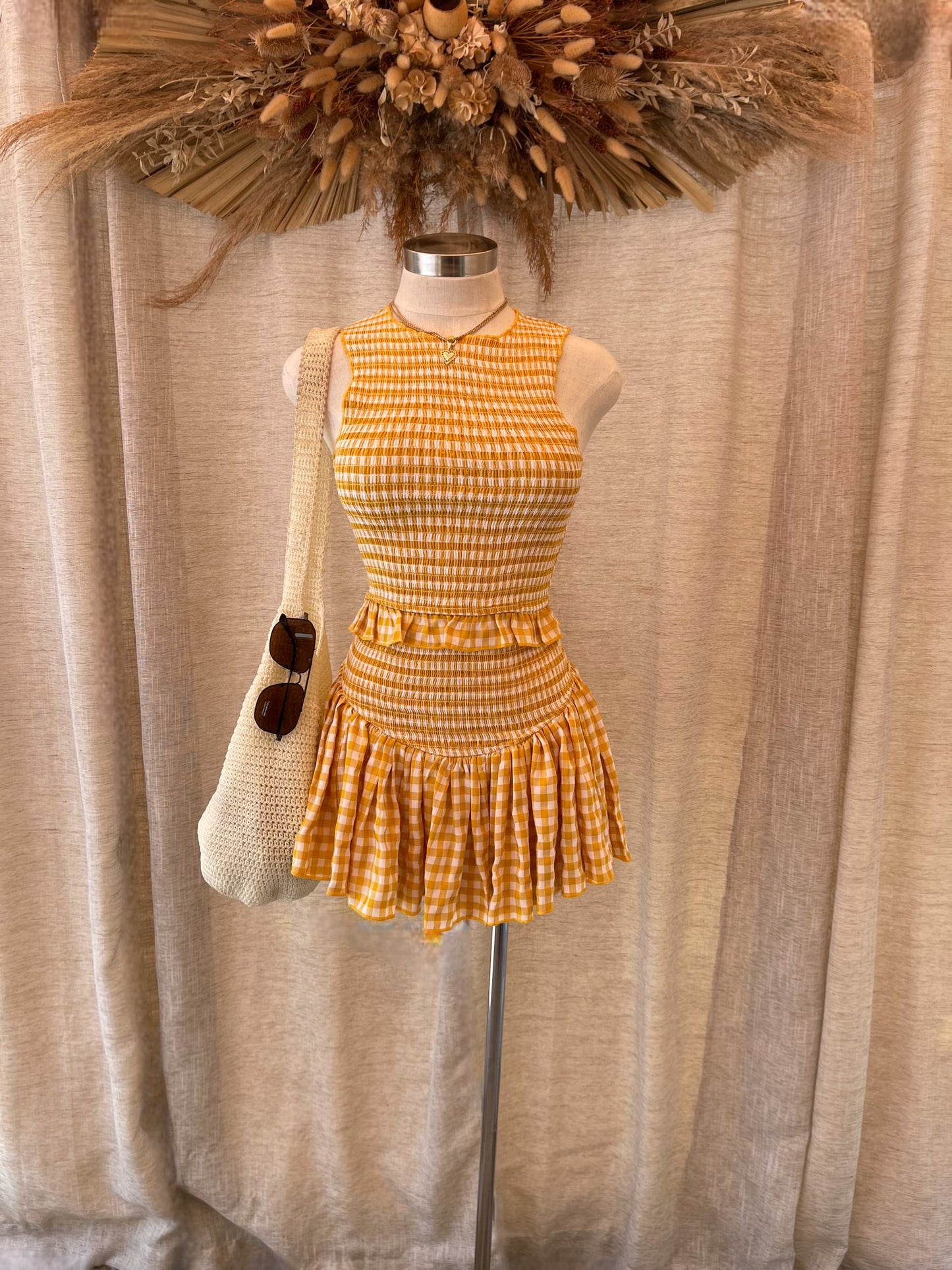 Oh Honey Gingham Set- LAST M!