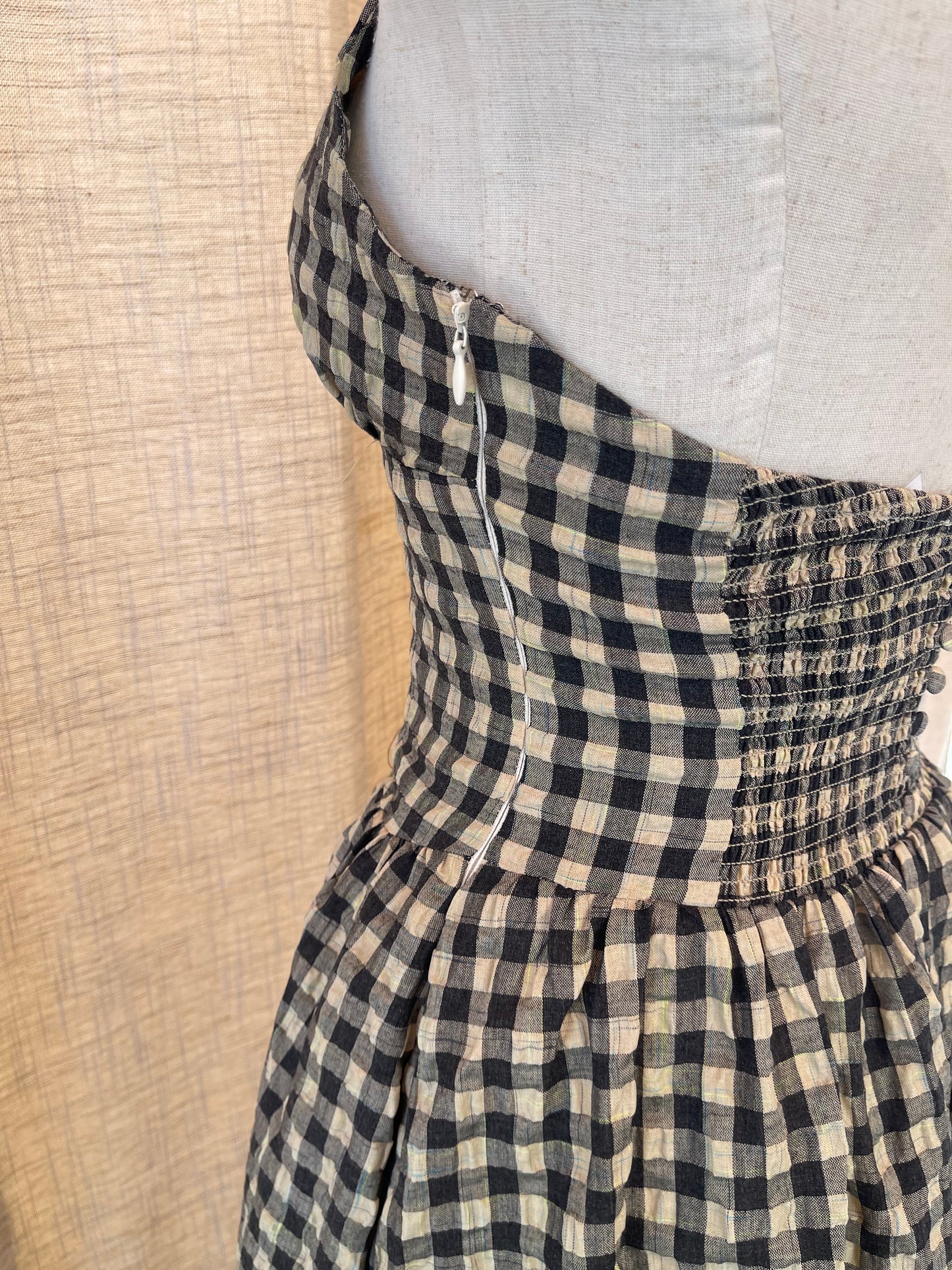 Don't Look Back Gingham Dress