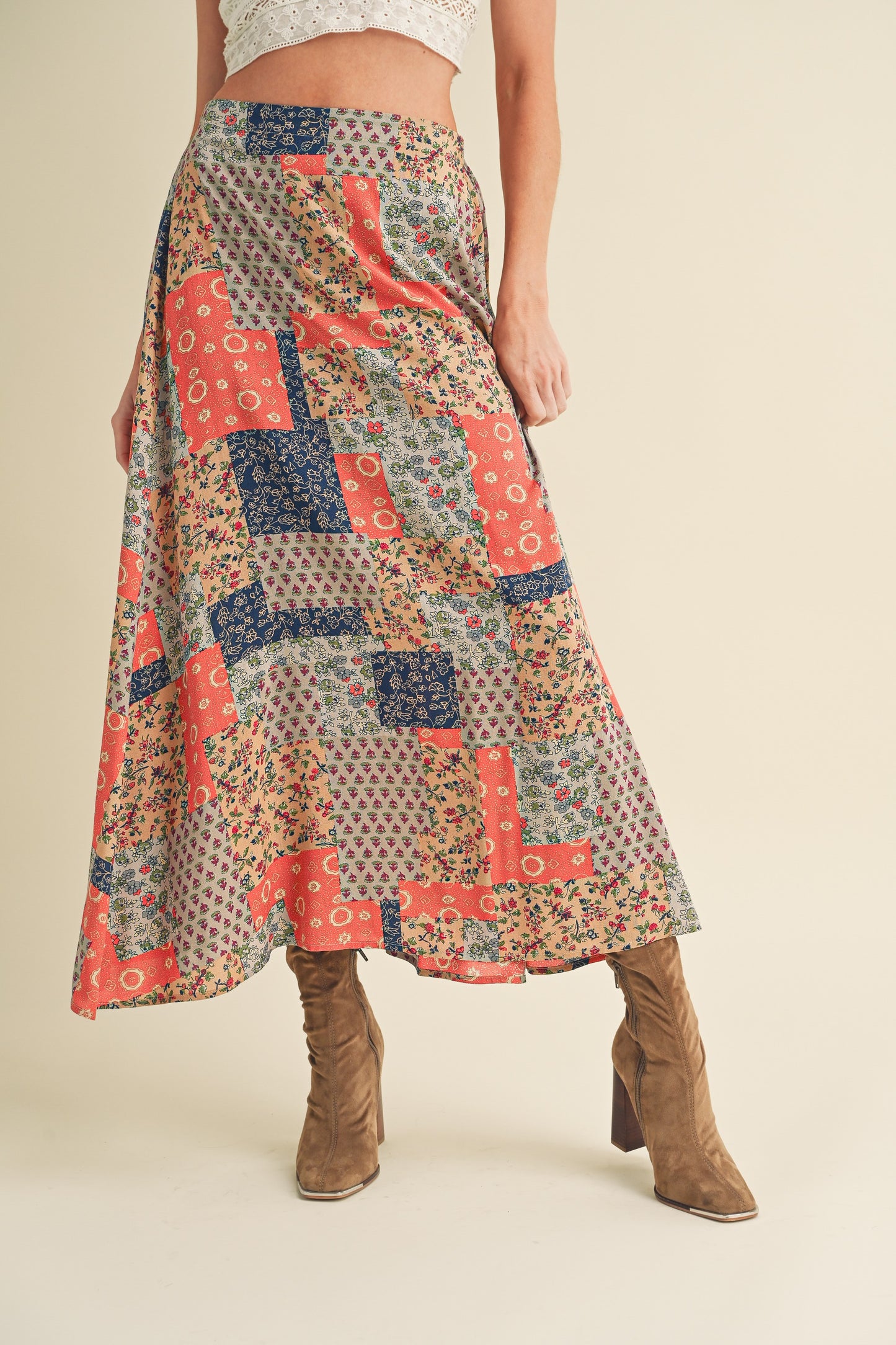 Let Me Go Paisley Skirt