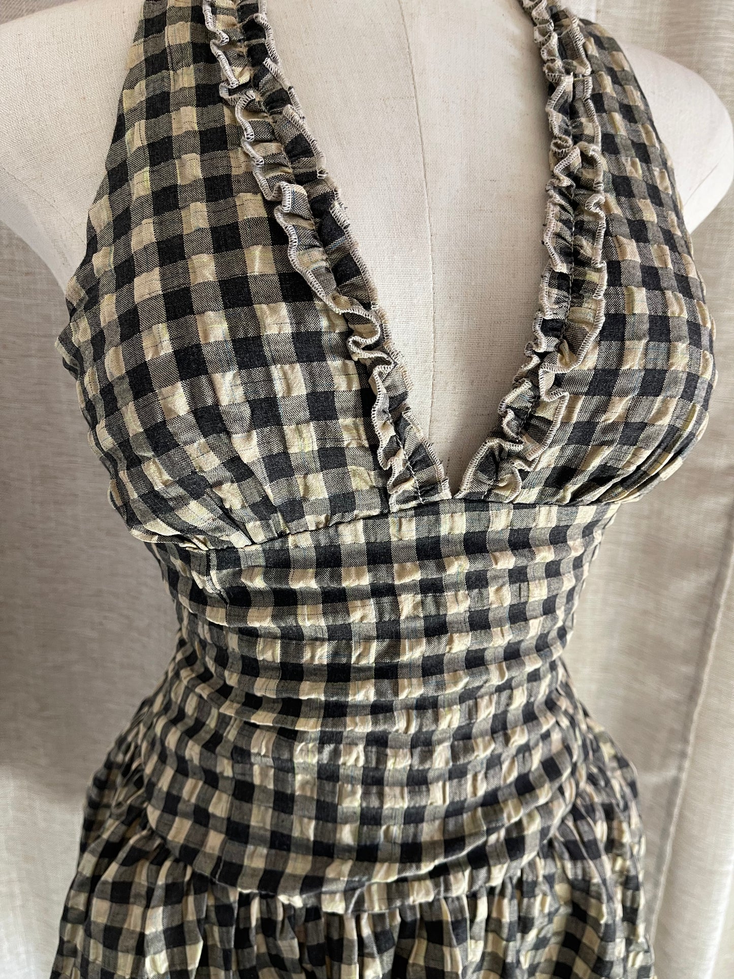 Off The Grid Gingham Dress