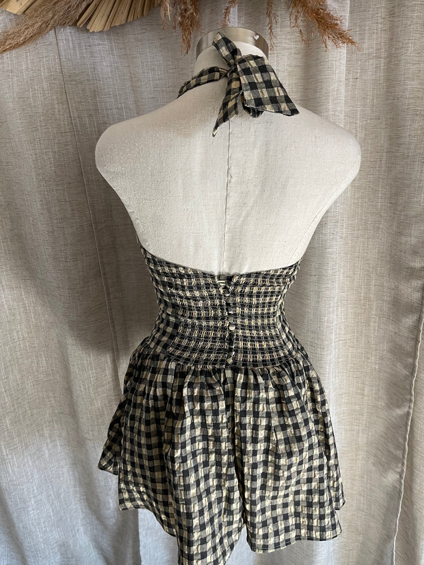 Off The Grid Gingham Dress