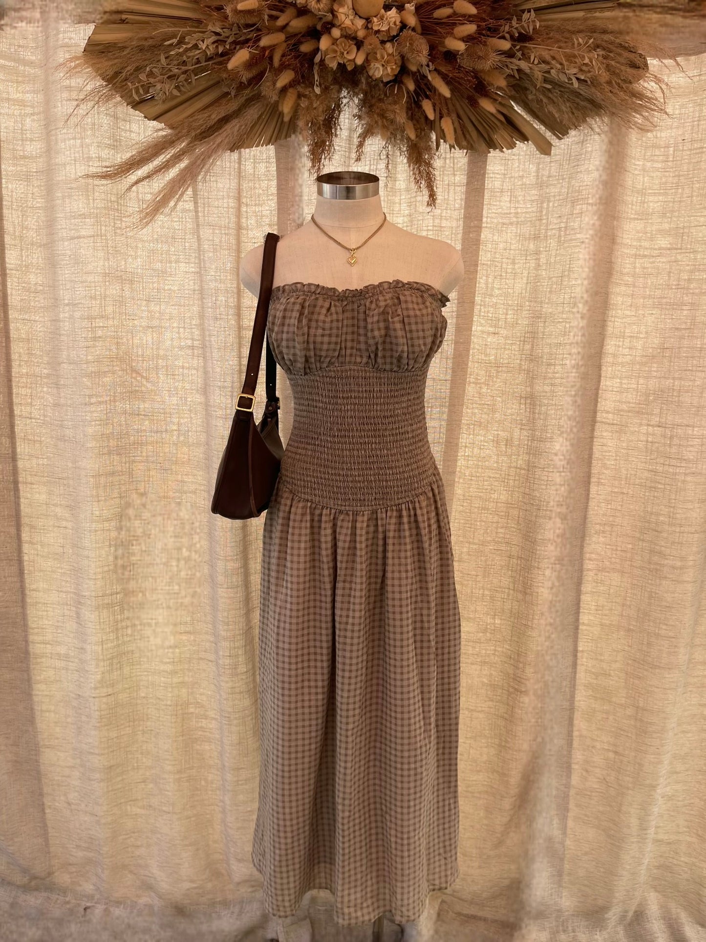 Dakota Gingham Dress- LAST S!!
