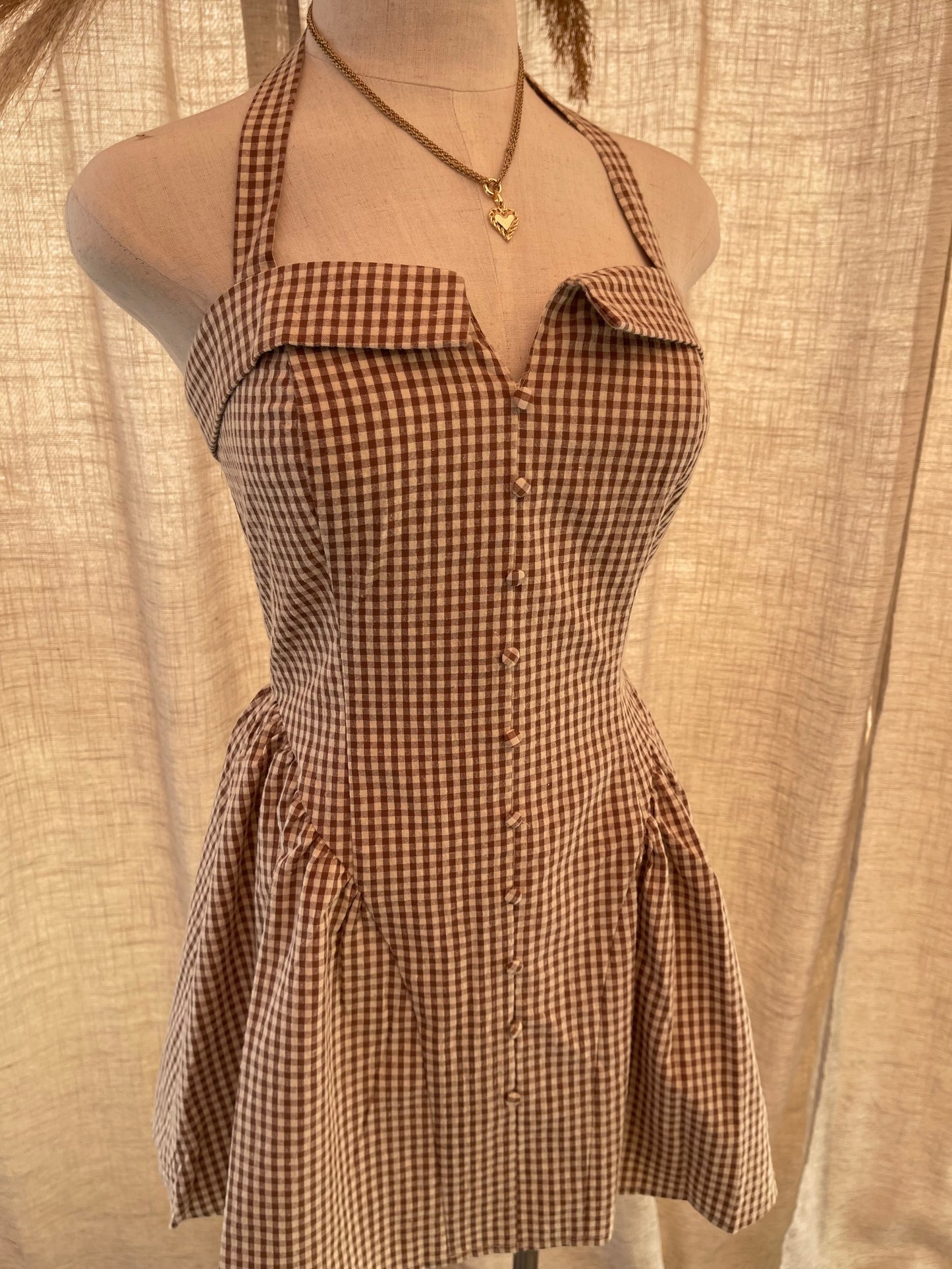 Love Me Not Gingham Dress- LAST S!!