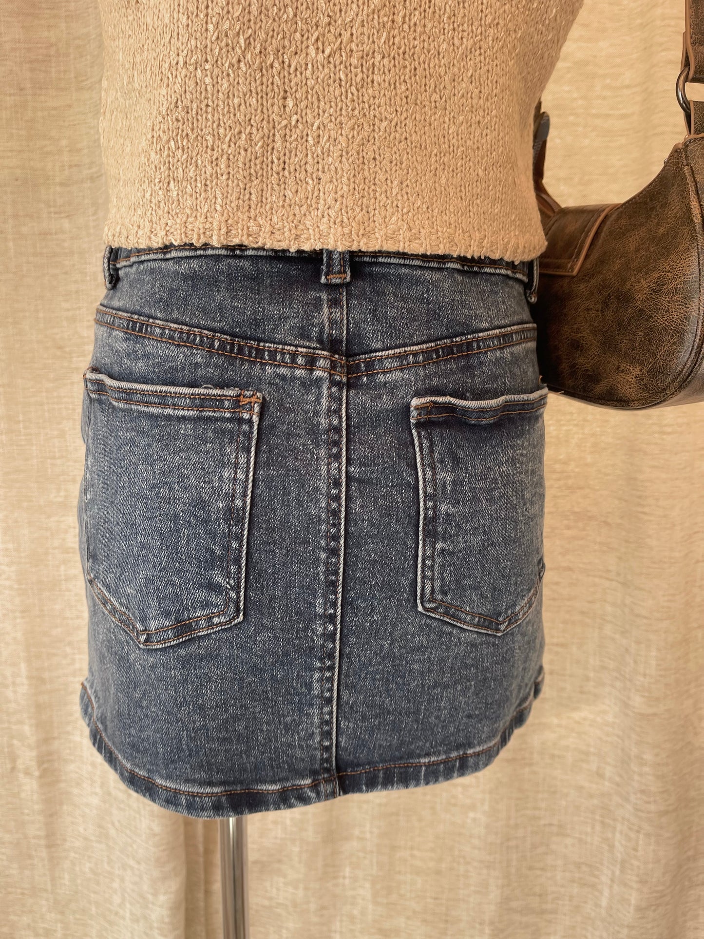 Denim Haze Mini Skirt
