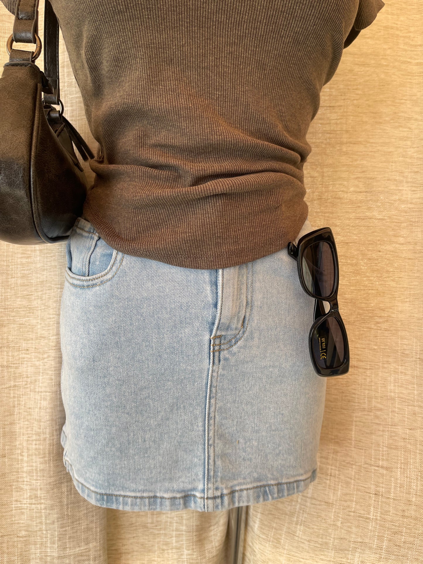 Denim Haze Mini Skirt