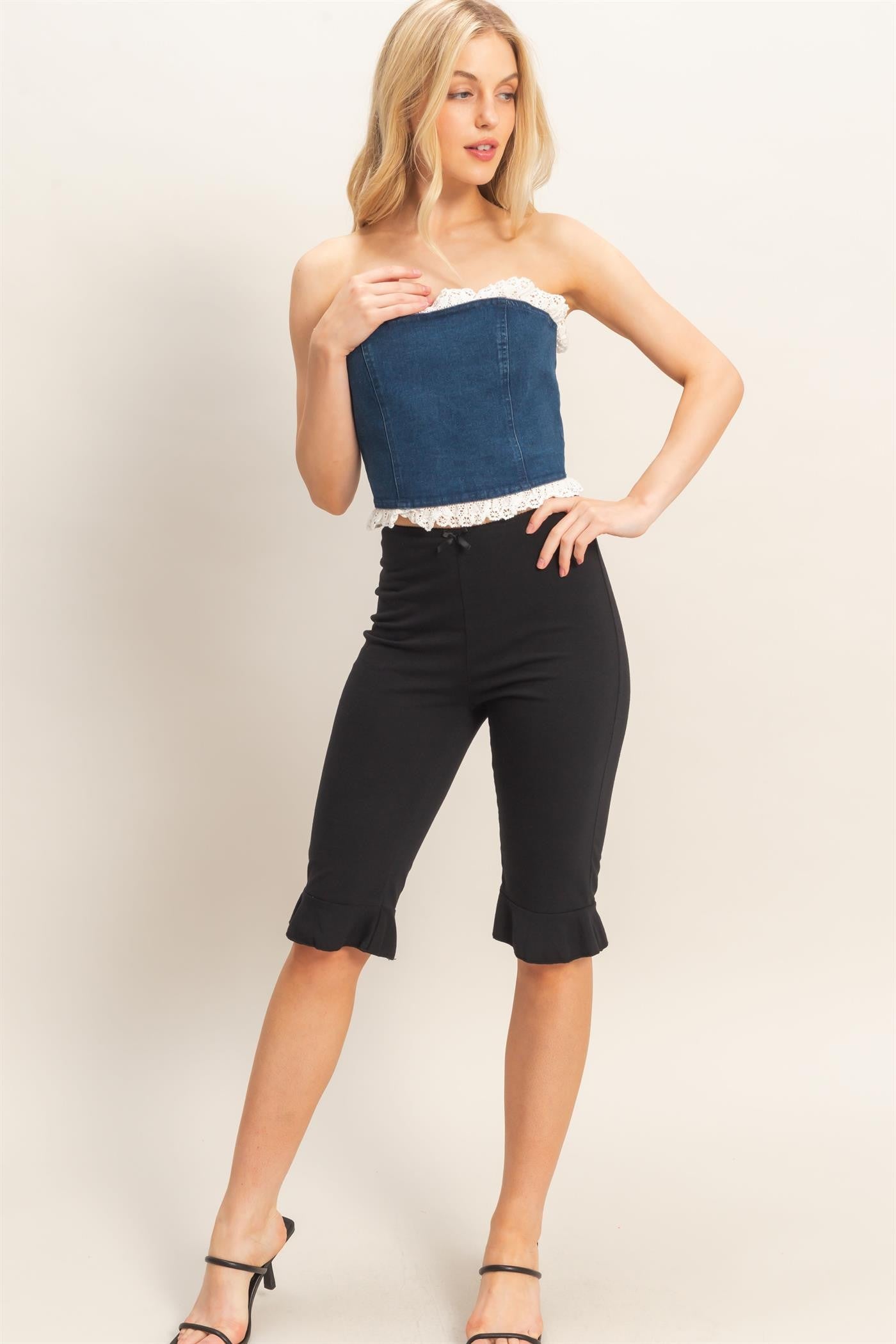 Amari Denim Top