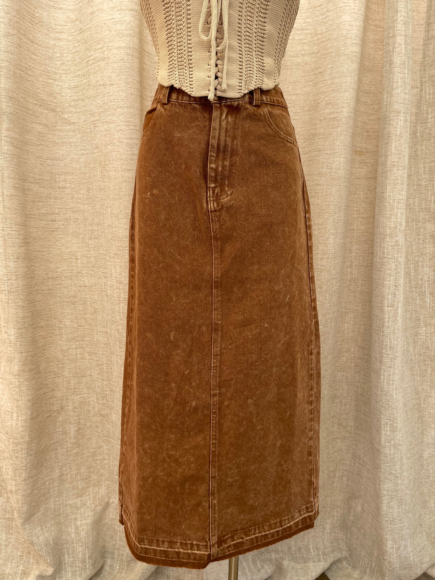 Come As You Are Denim Skirt- LAST M!!