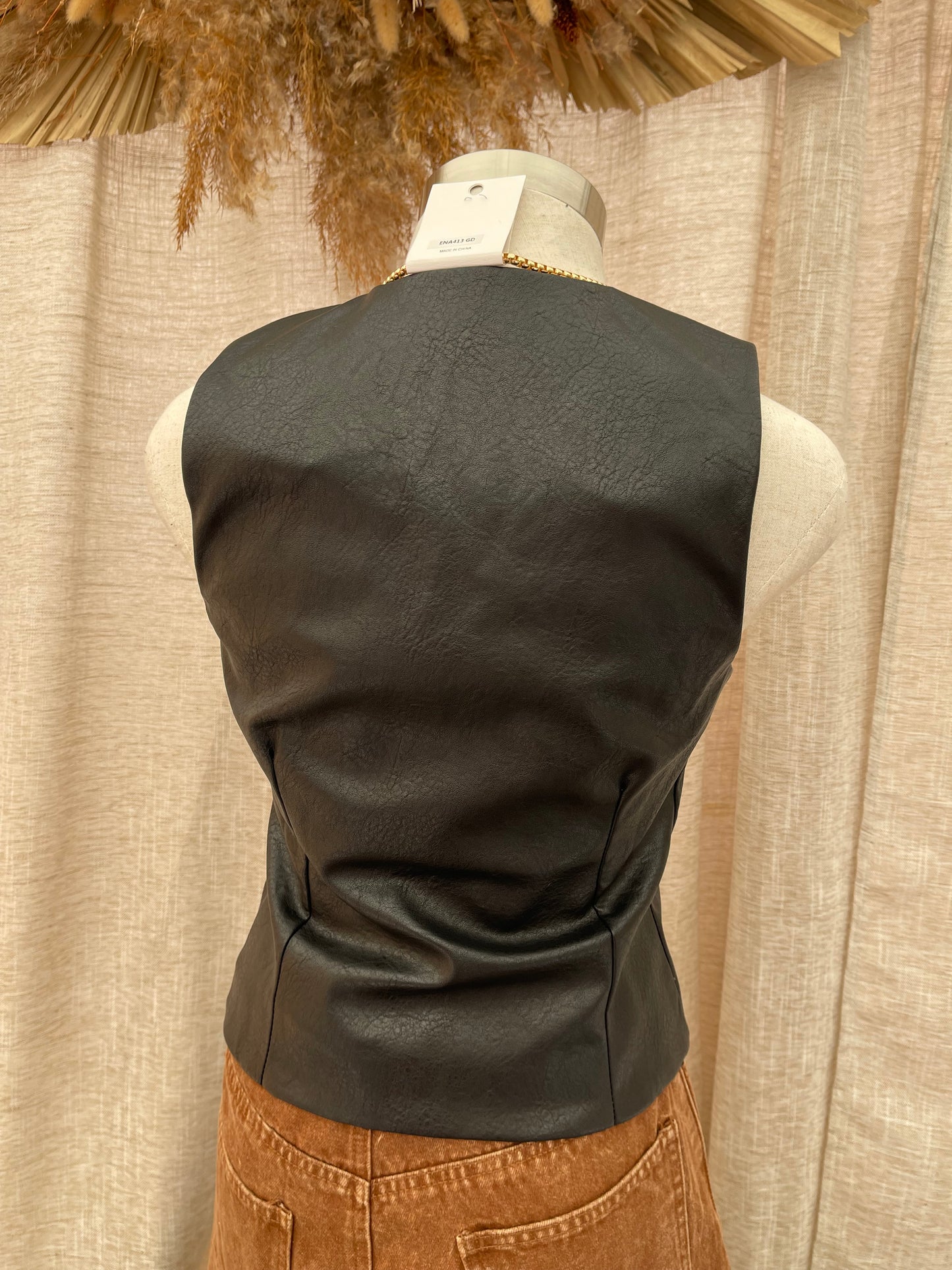 Bold Move Leather Vest