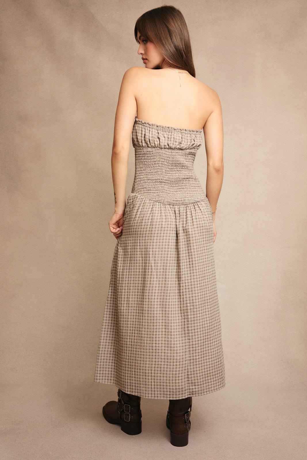 Dakota Gingham Dress- LAST S!!