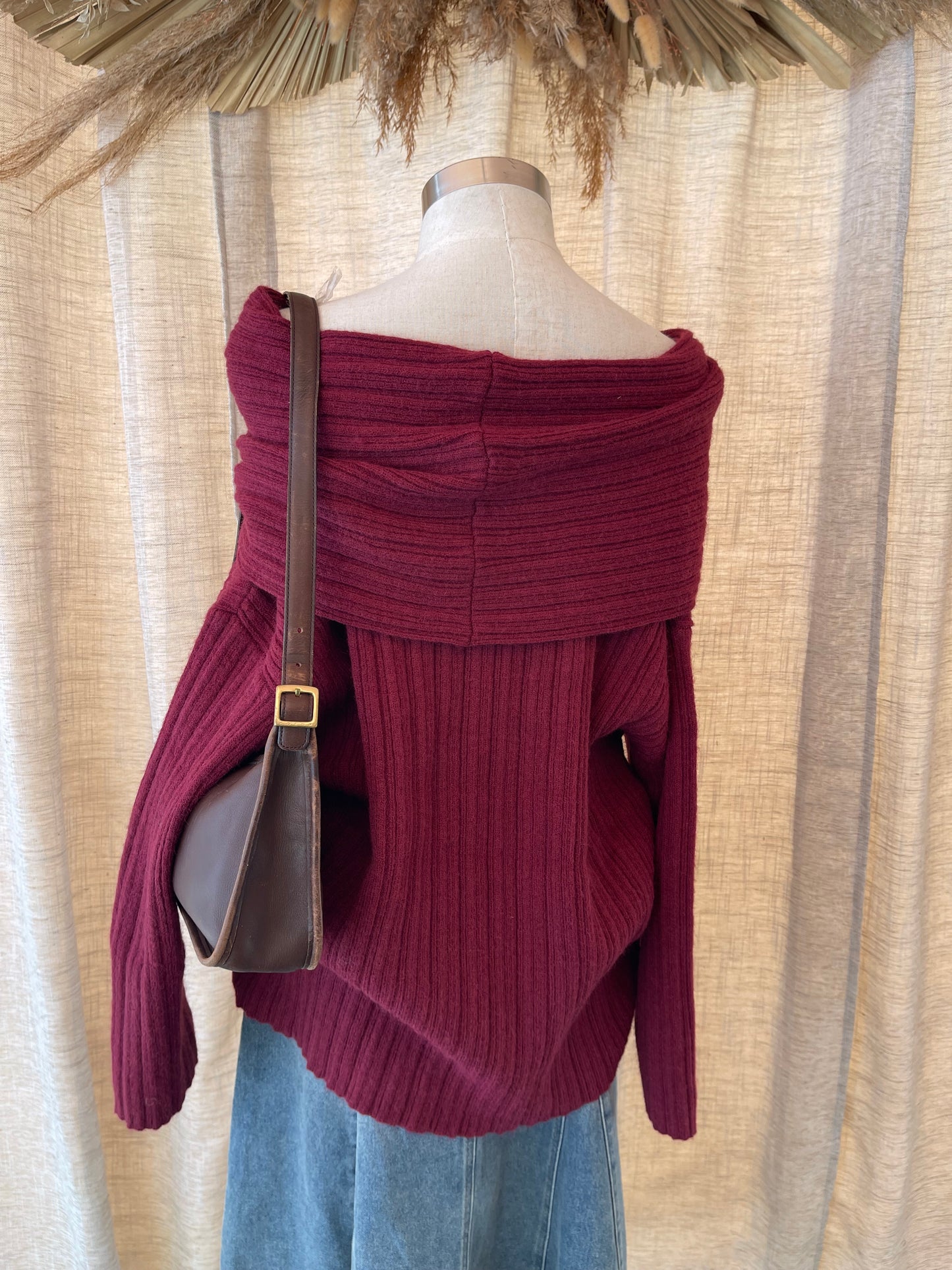 Lovers Lane Sweater-Burgandy
