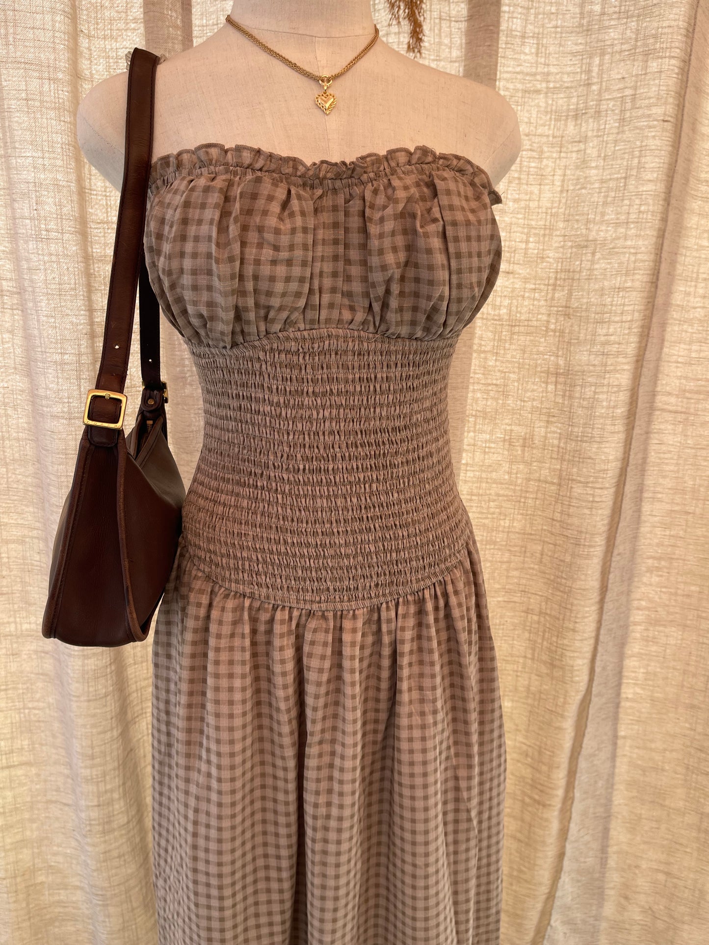 Dakota Gingham Dress- LAST S!!