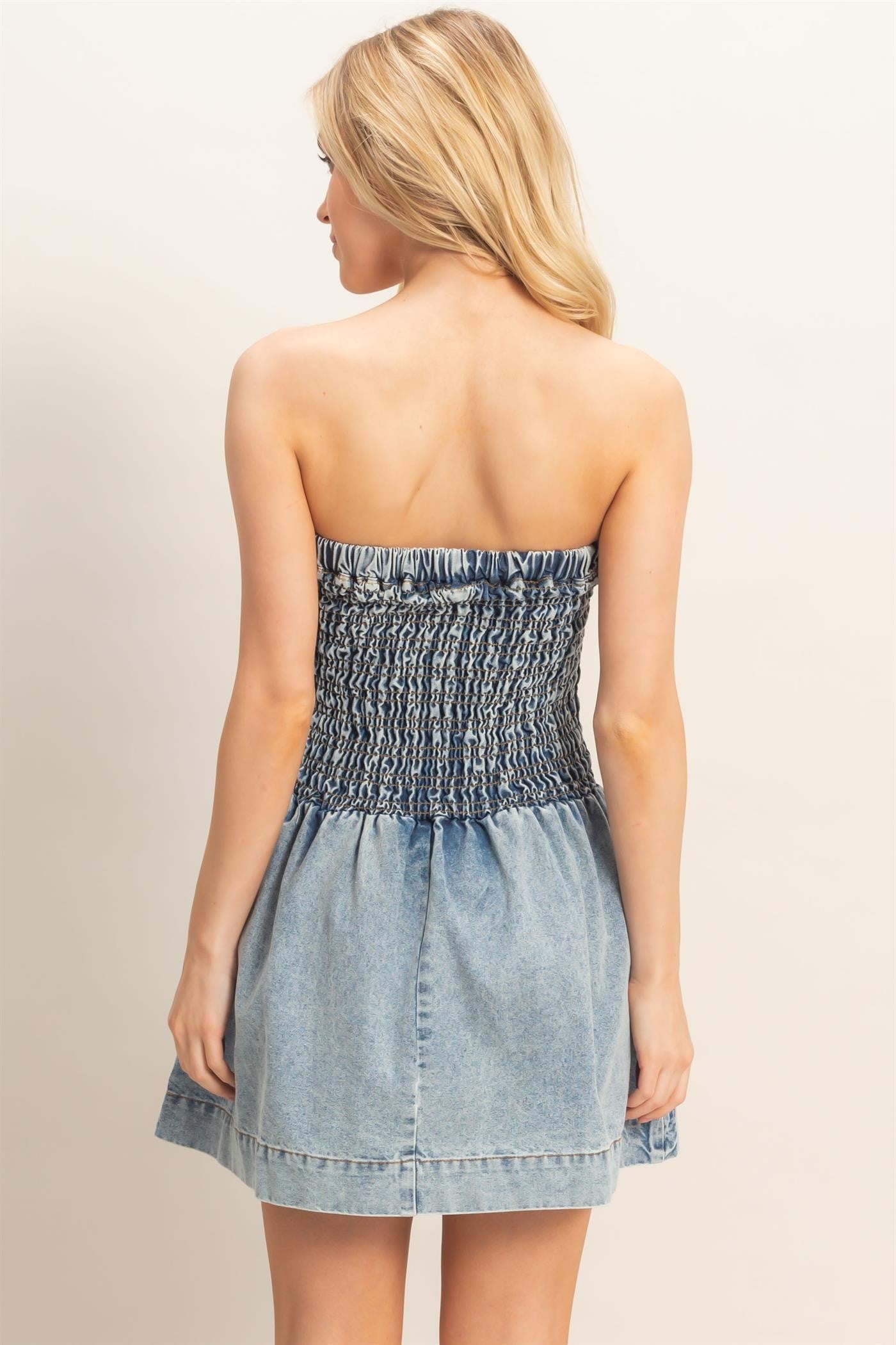 Darling Charm Denim Dress