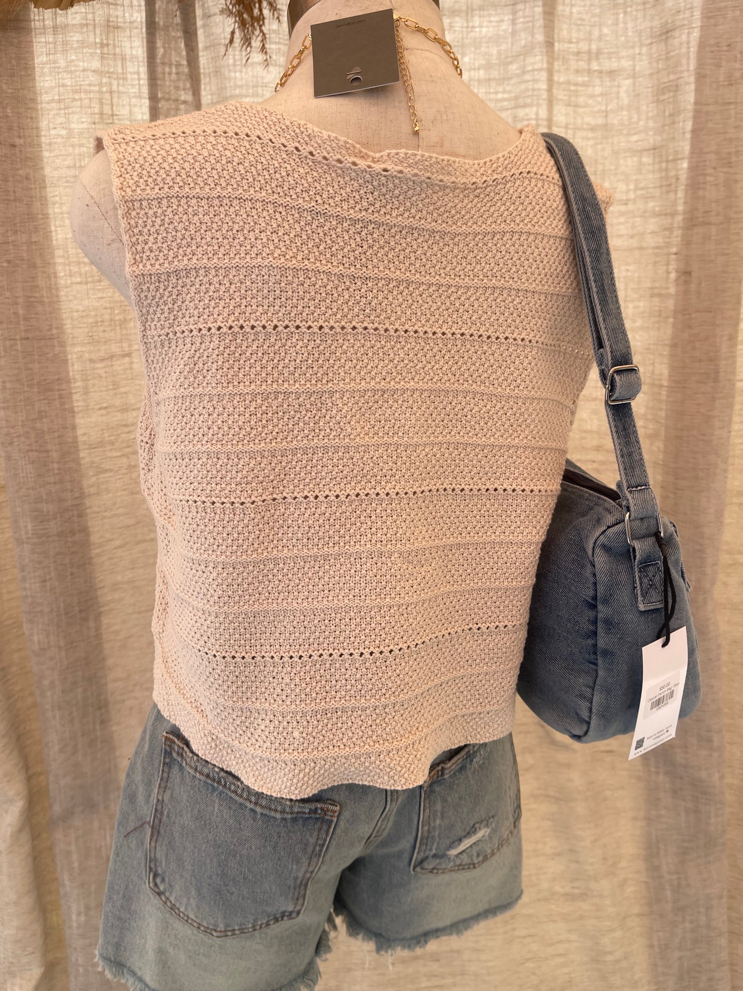 Spring Lover Crotchet Top - Ivory