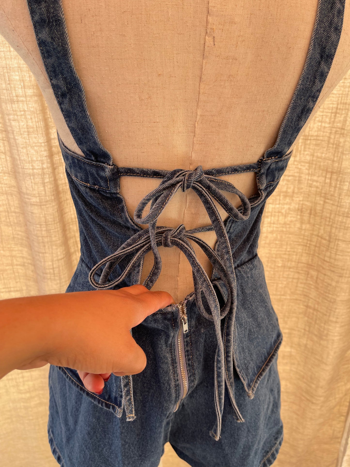 Penelope Denim Romper