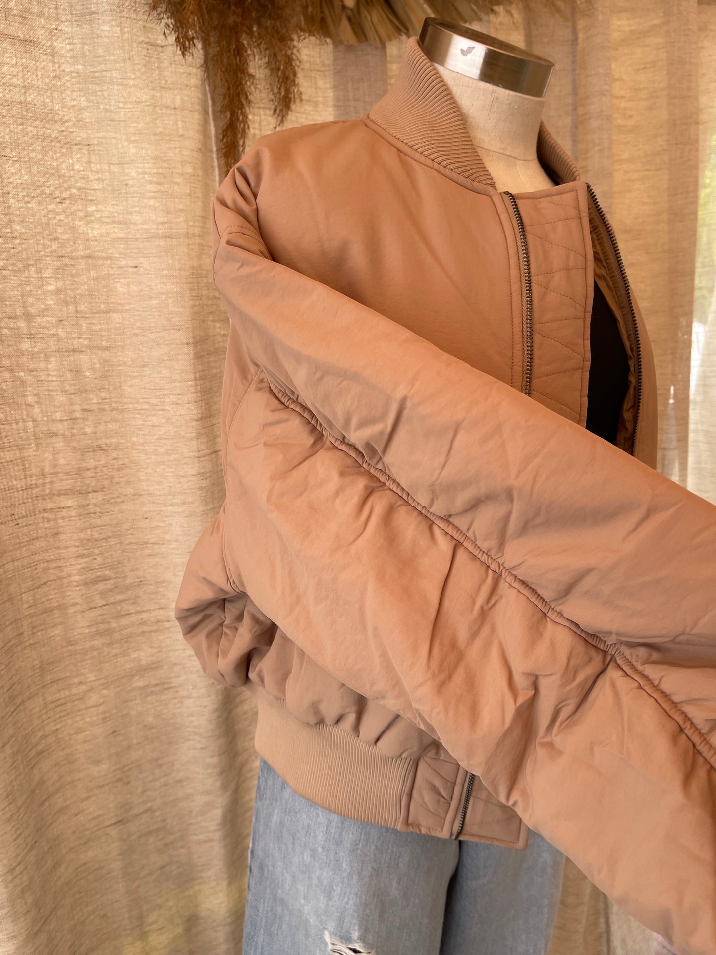 Auburn Puffer Bomber Jacket