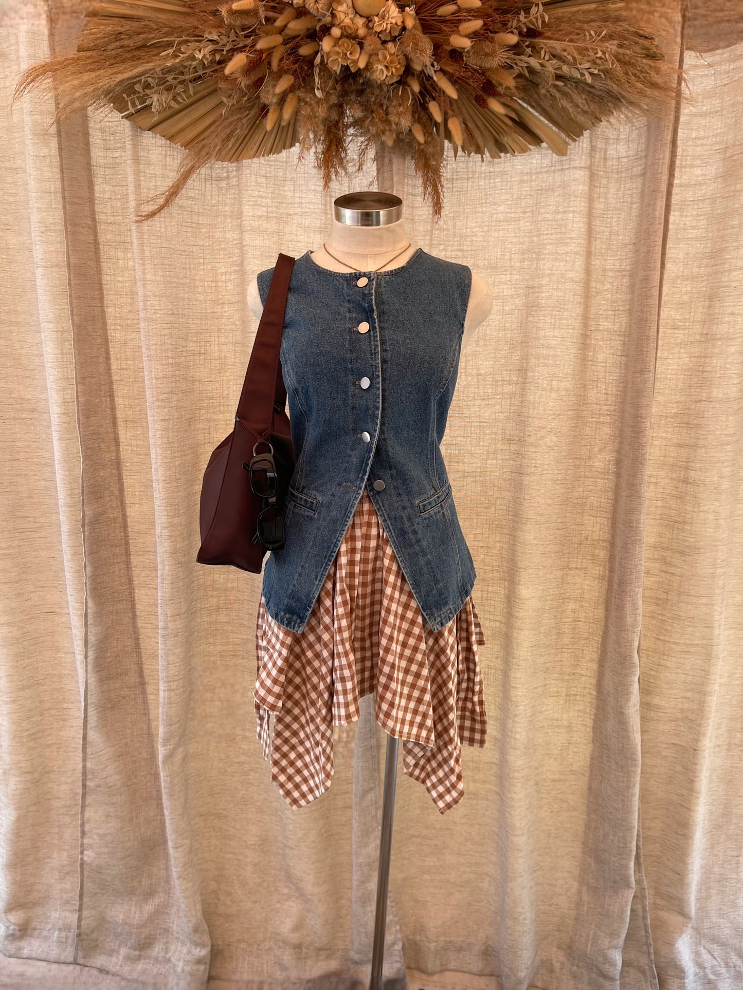 Keep On Dancing Gingham Skirt- LAST S!!
