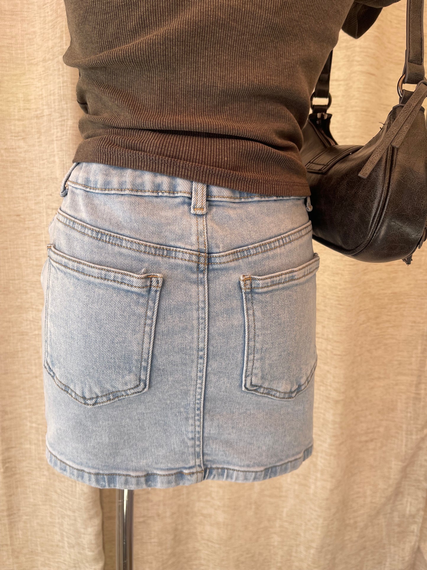 Denim Haze Mini Skirt