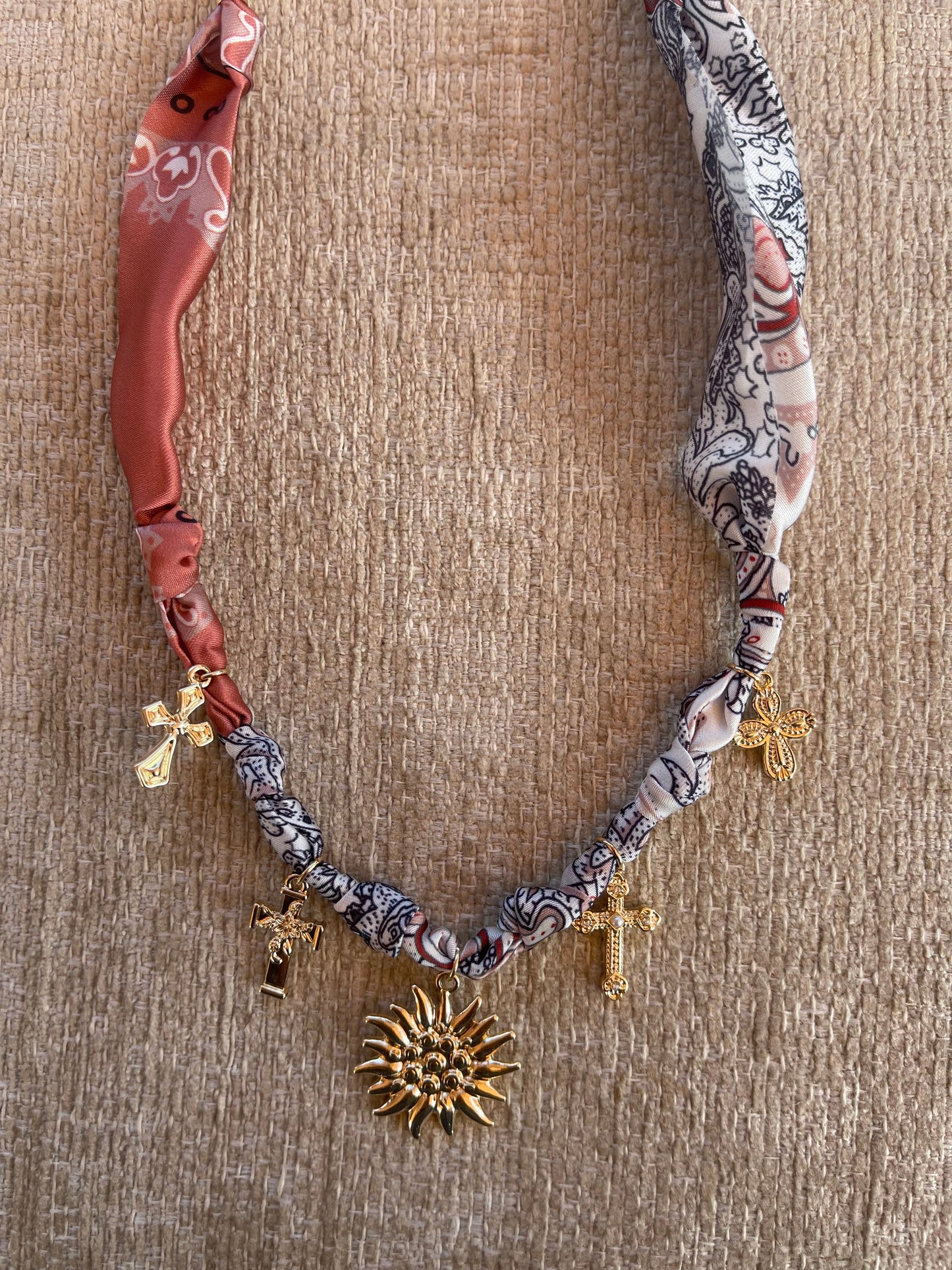 Sun Scarf Necklace