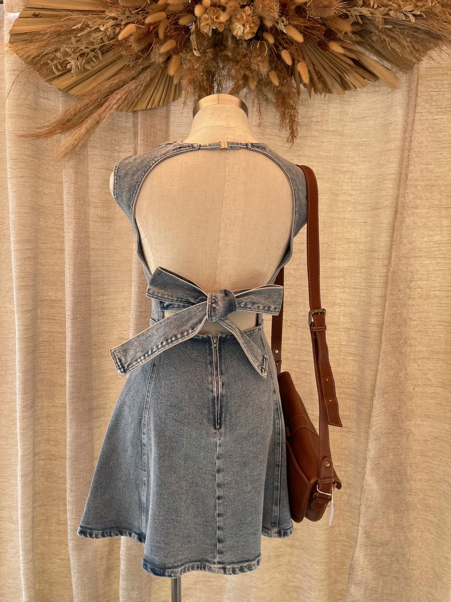 Haven Blue Bow Dress-LAST M!!