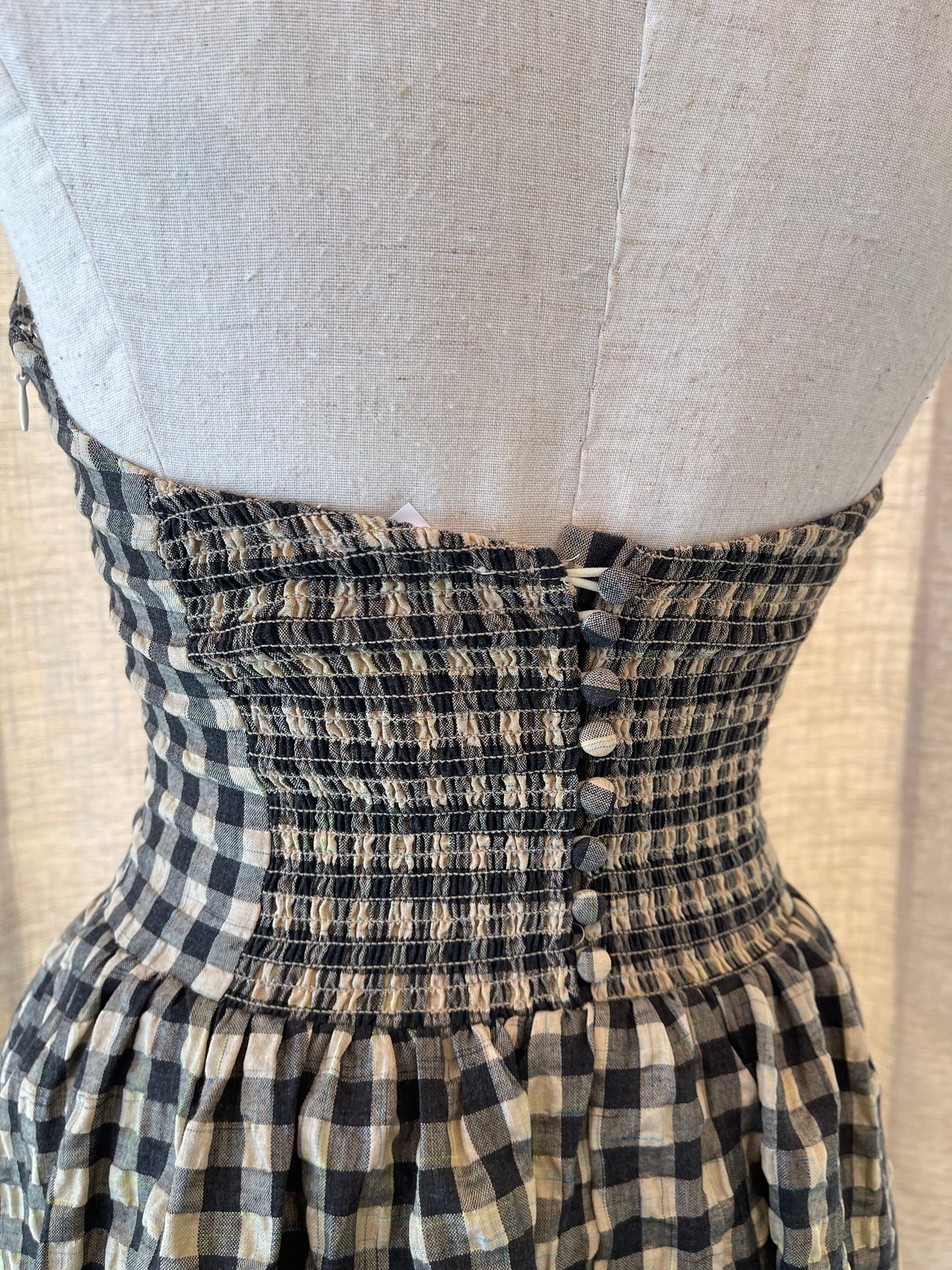 Don't Look Back Gingham Dress