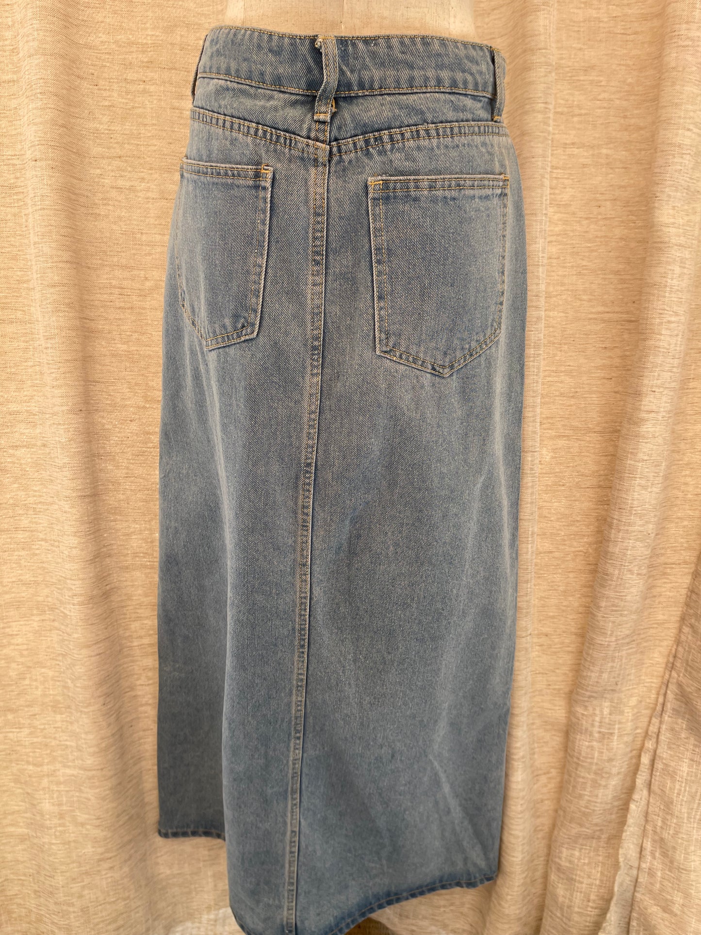 All About The Hype Denim Skirt