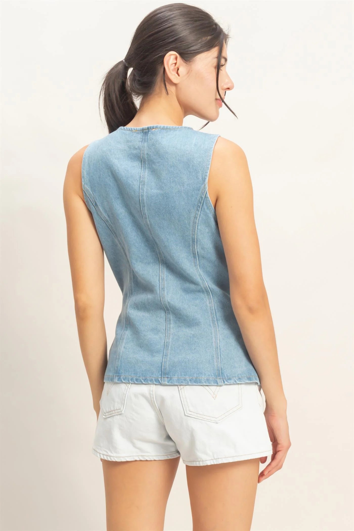 Blue Crush Denim Vest