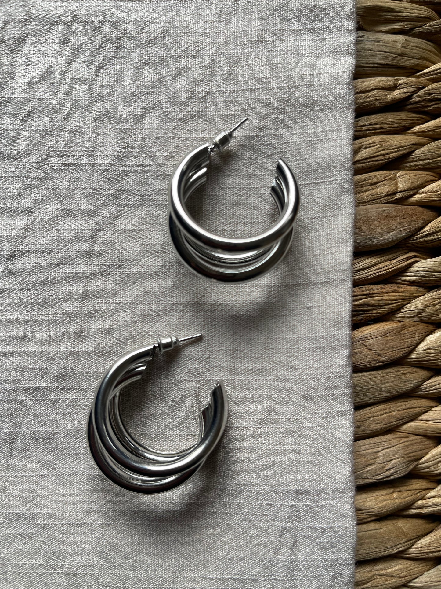Triple Hoop Earring