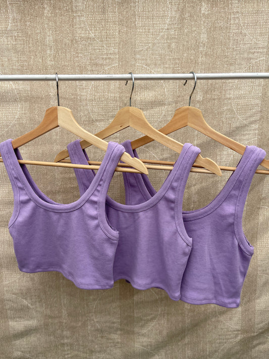 Lia Crop Top- Lilac