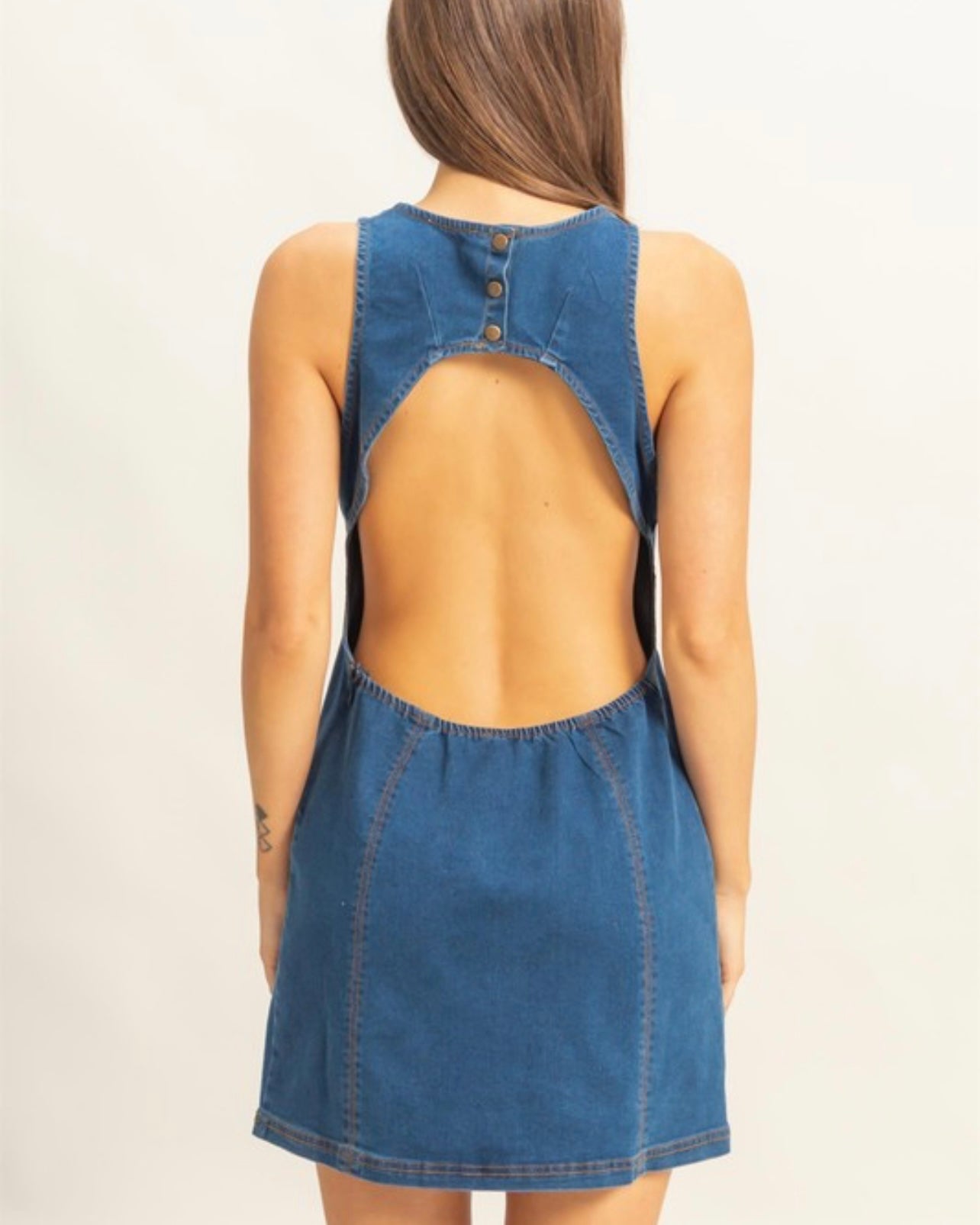 Electric Touch Open Back Dress