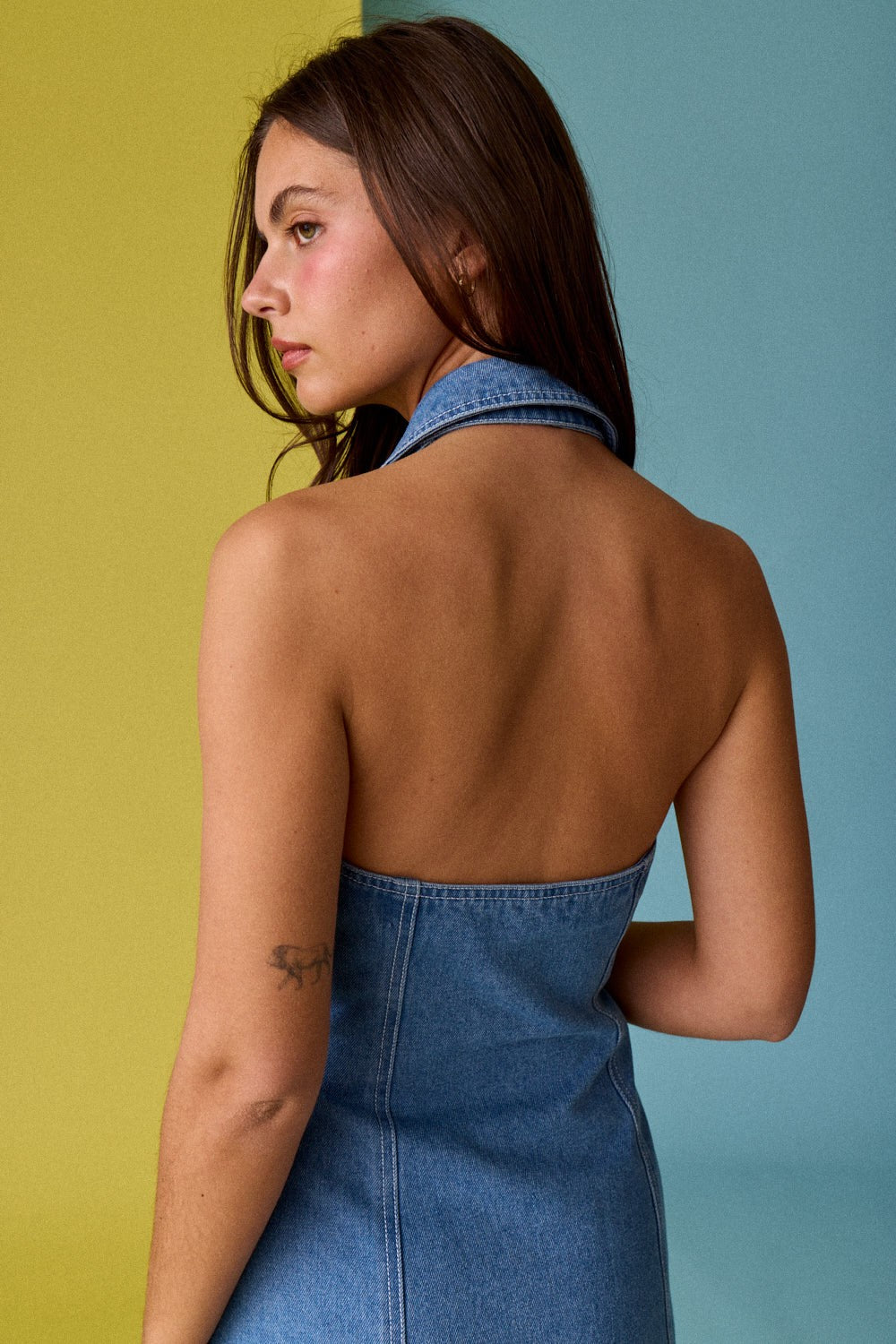 Whispered Romance Denim Dress