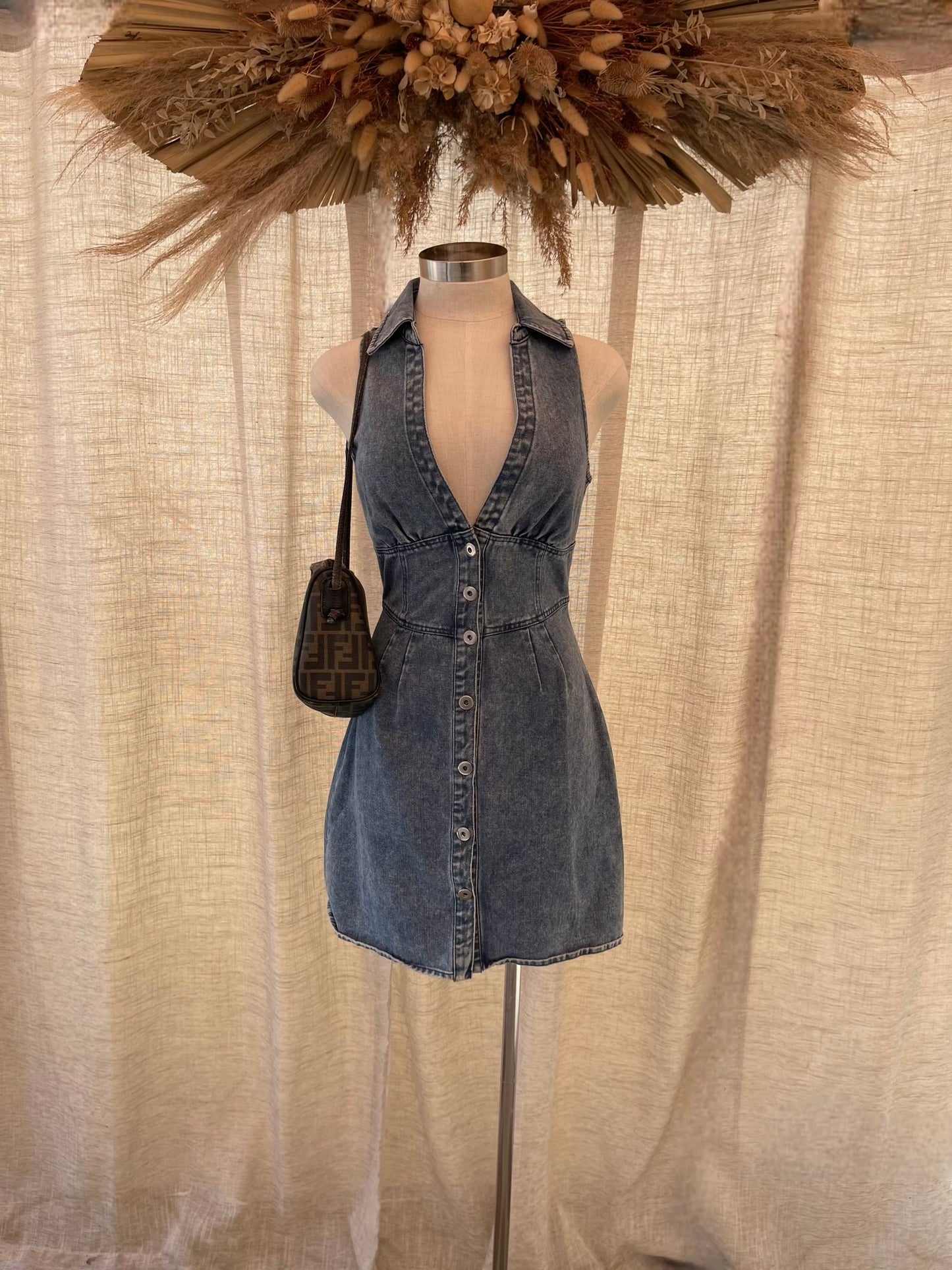 Eyes On Me Denim Dress