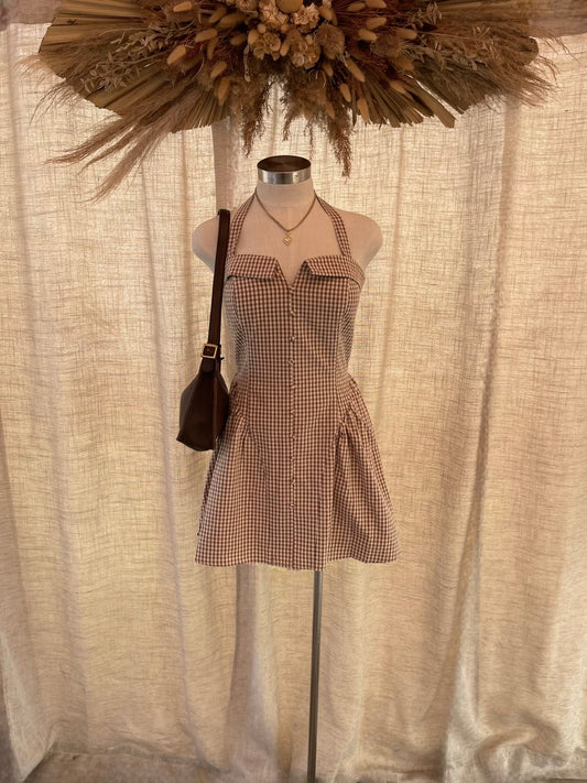 Love Me Not Gingham Dress- LAST S!!