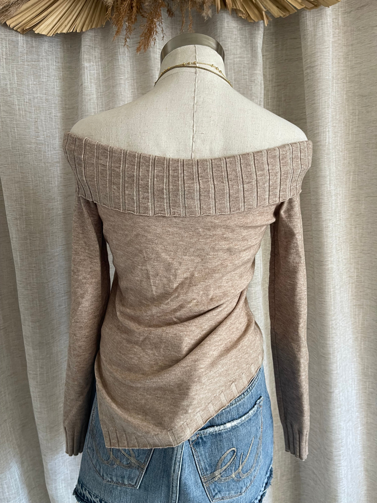 Side Glance Top - Oatmeal