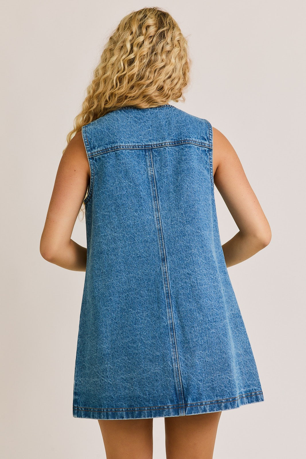 At The Rodeo Denim Dress - LAST M!