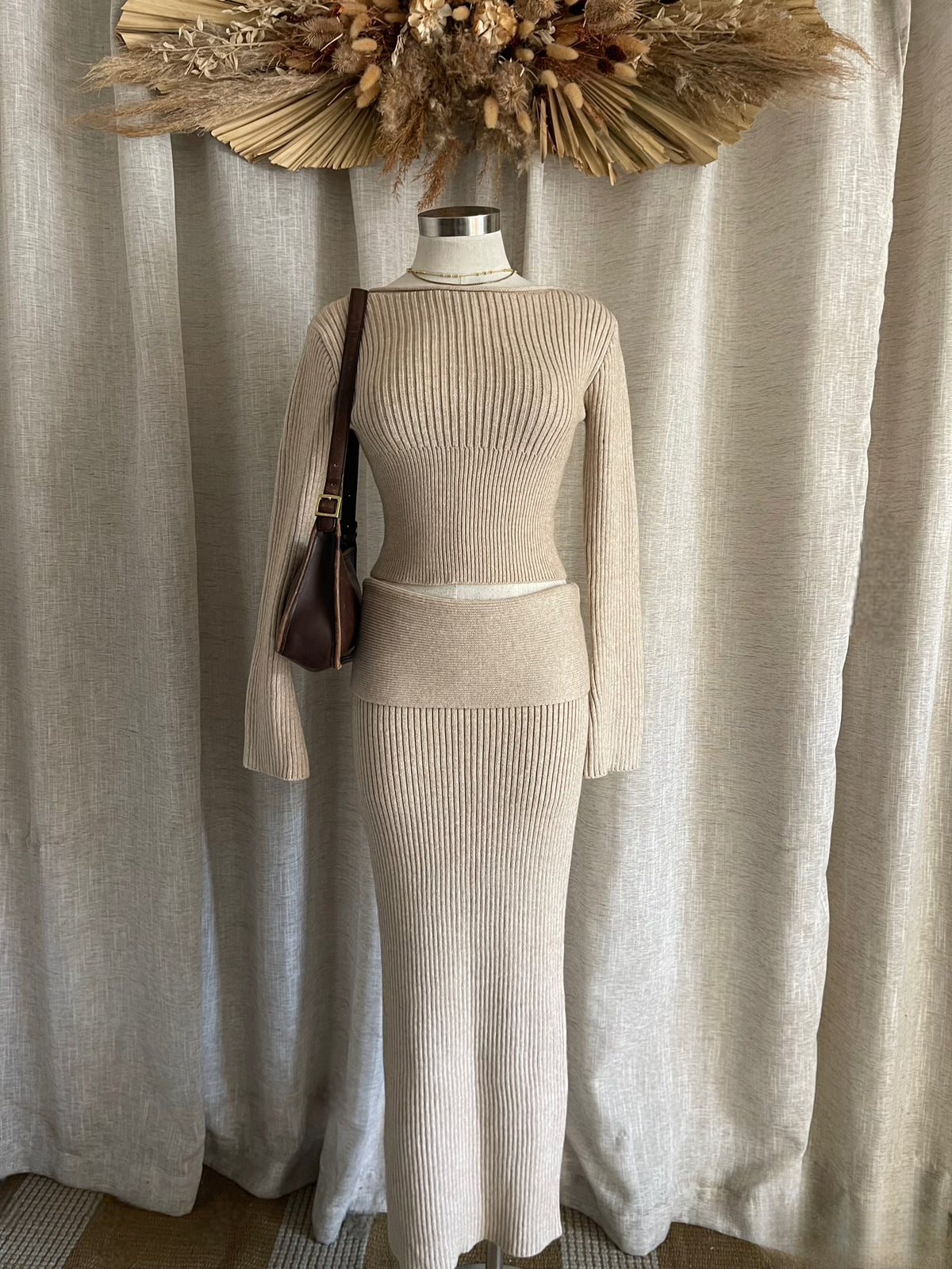 Truffle Knit Set - Oatmeal