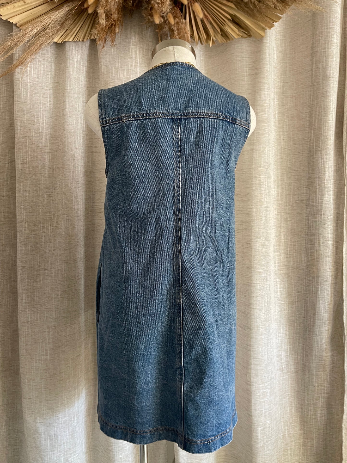At The Rodeo Denim Dress - LAST M!