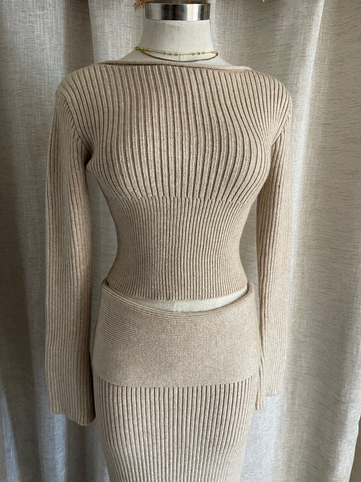 Truffle Knit Set - Oatmeal