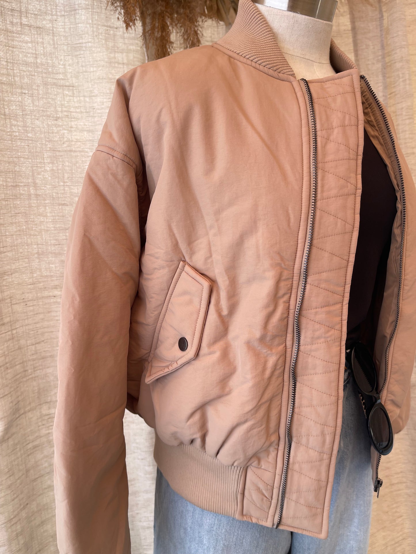 Auburn Puffer Bomber Jacket