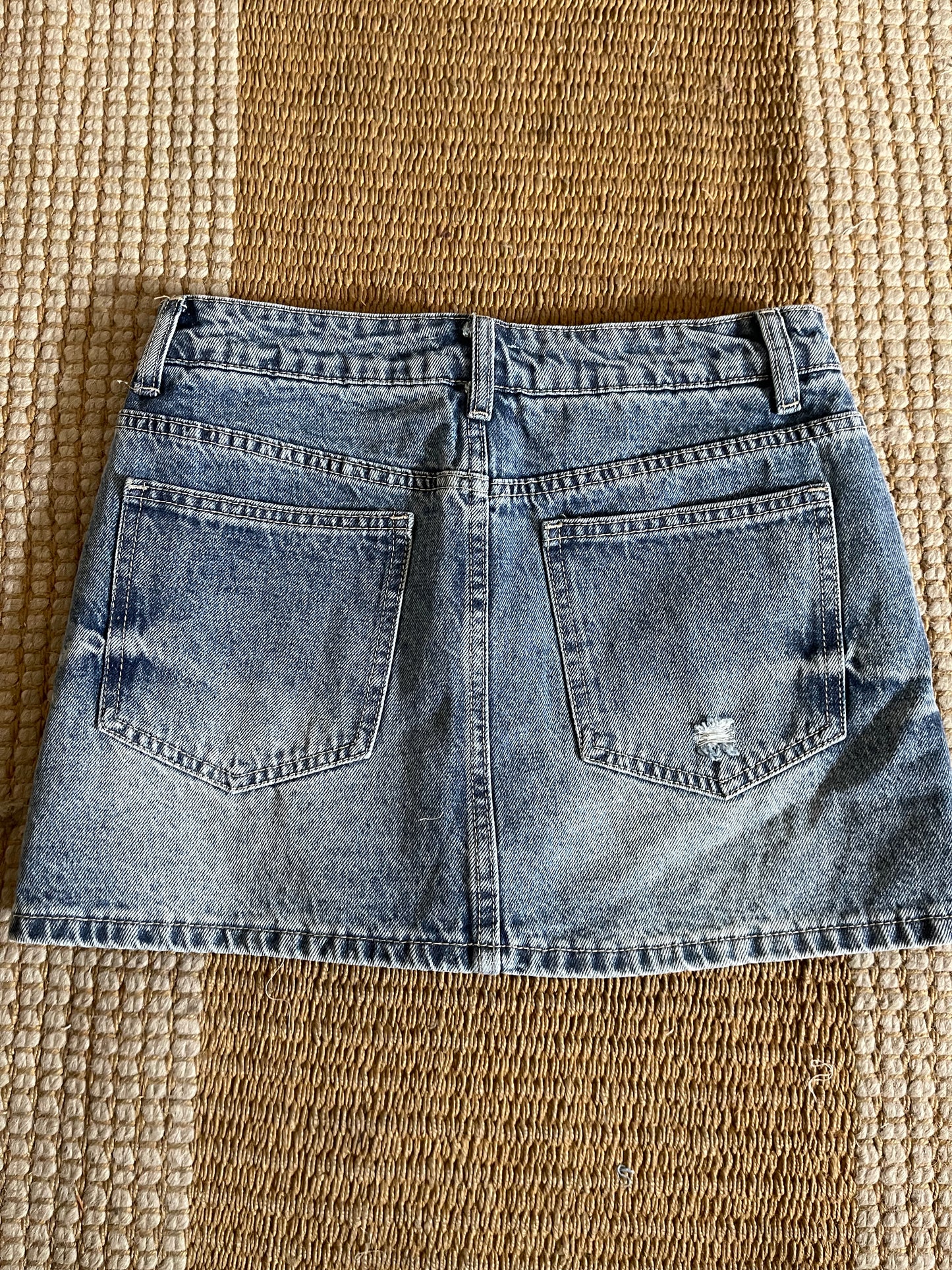 Blue Jean Denim Skirt