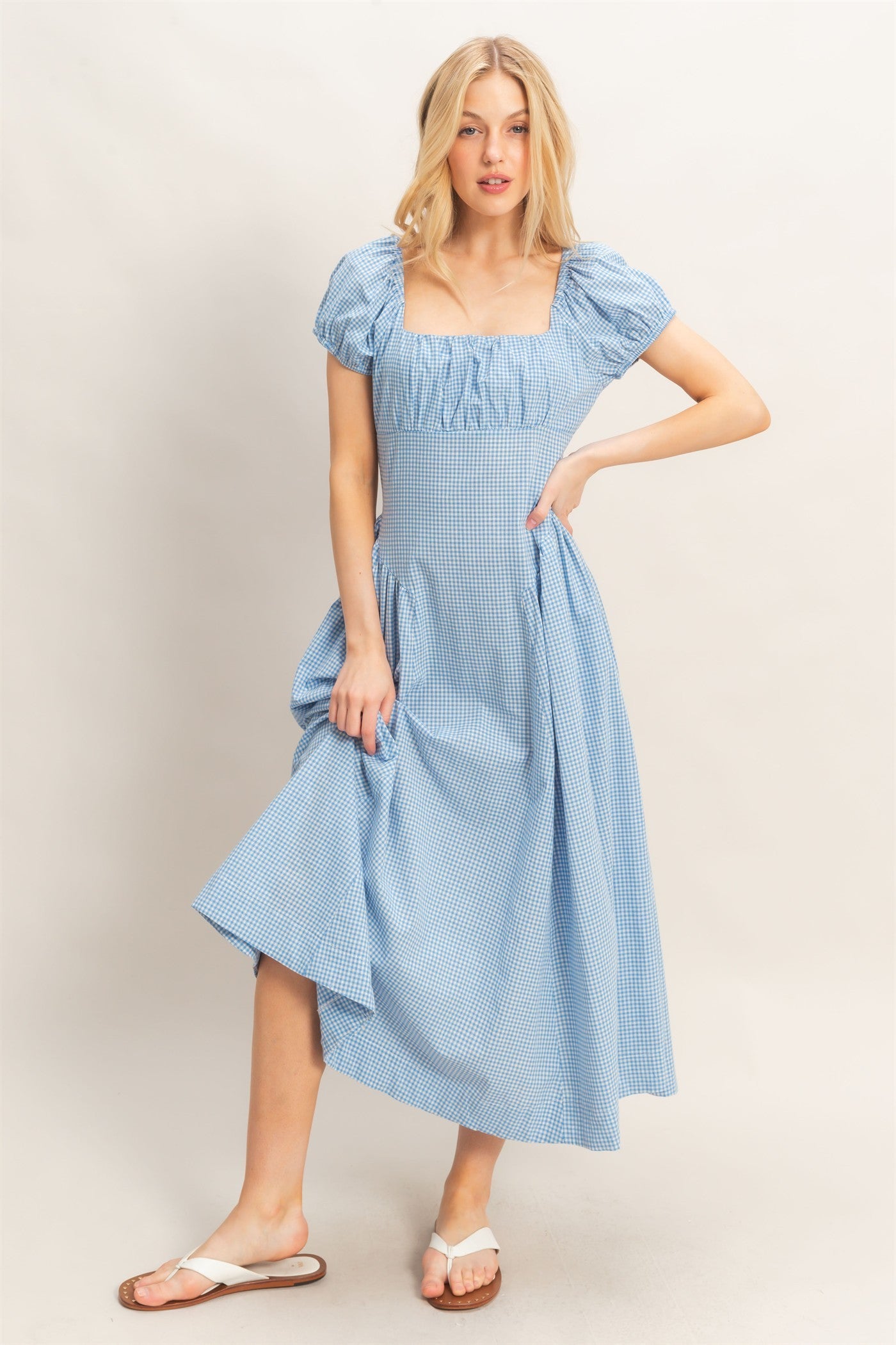 Countryside Gingham Dress - LAST L!