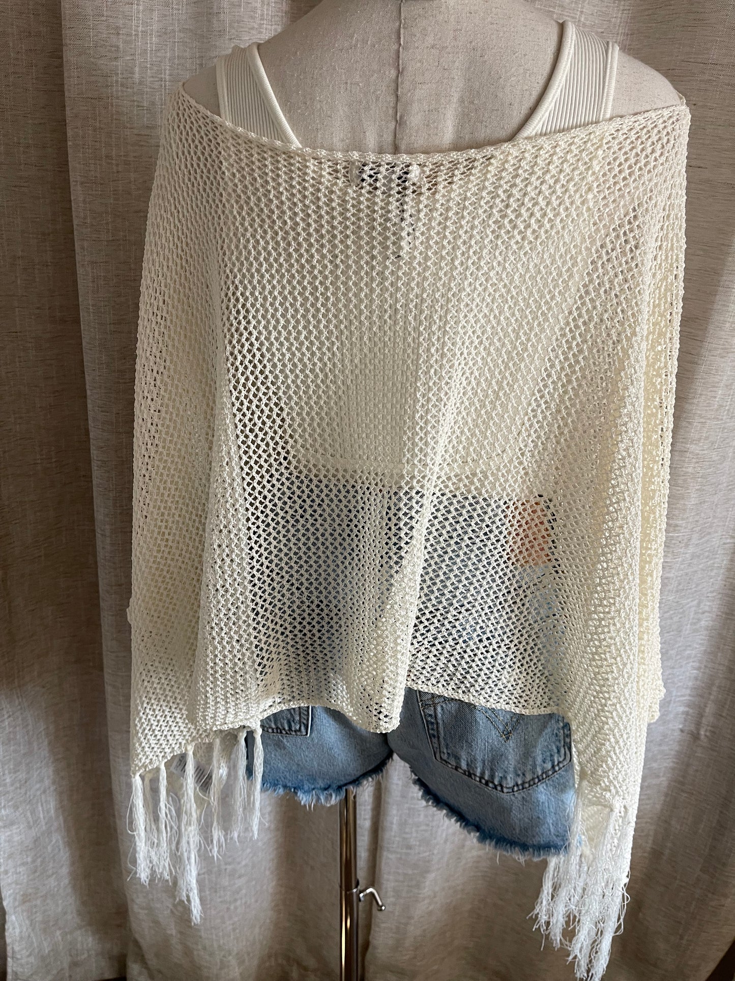 Wanderlust Fringe Hem Poncho