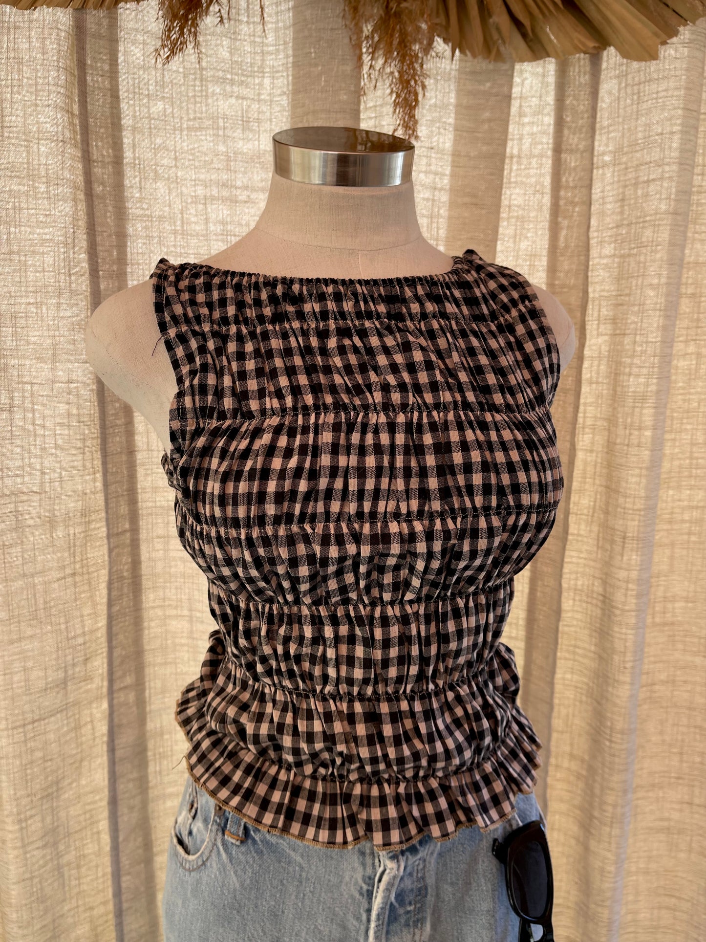Check Me Out Gingham Top