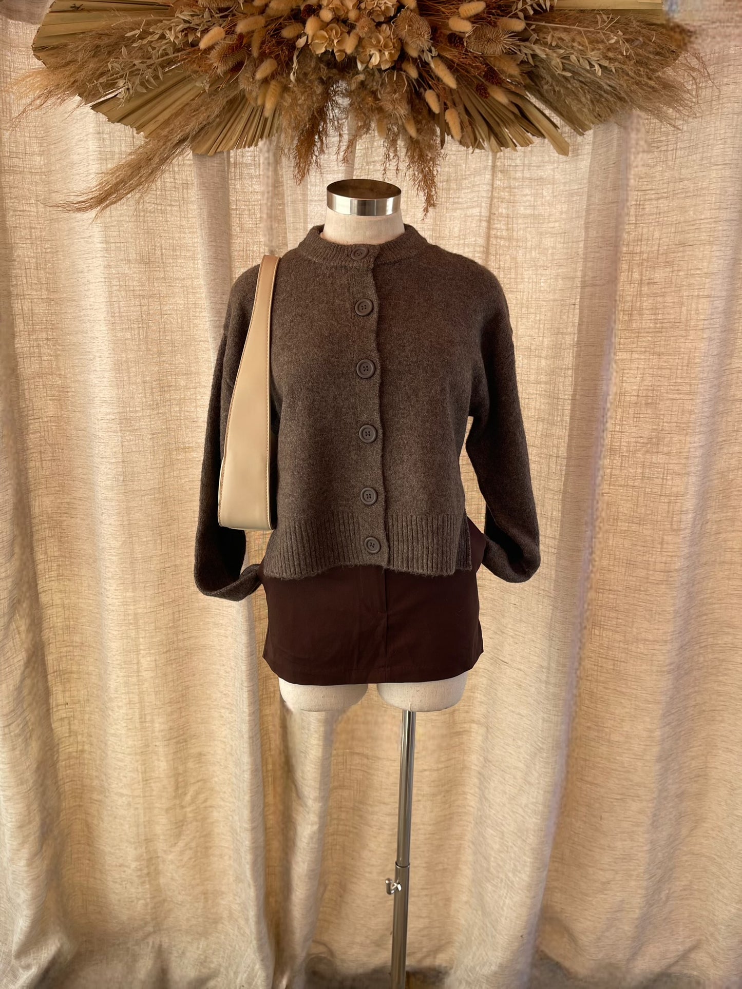 Toasted Chestnut Cardigan - LAST L!!