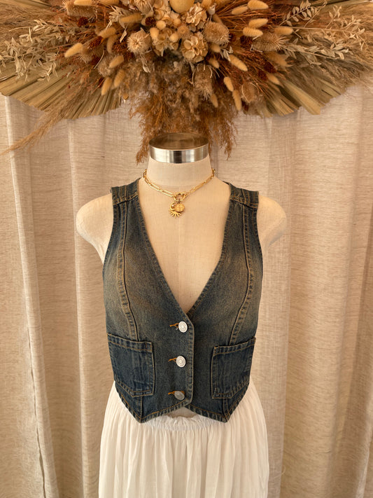 Dust Storm Denim Vest - LAST ONE !!