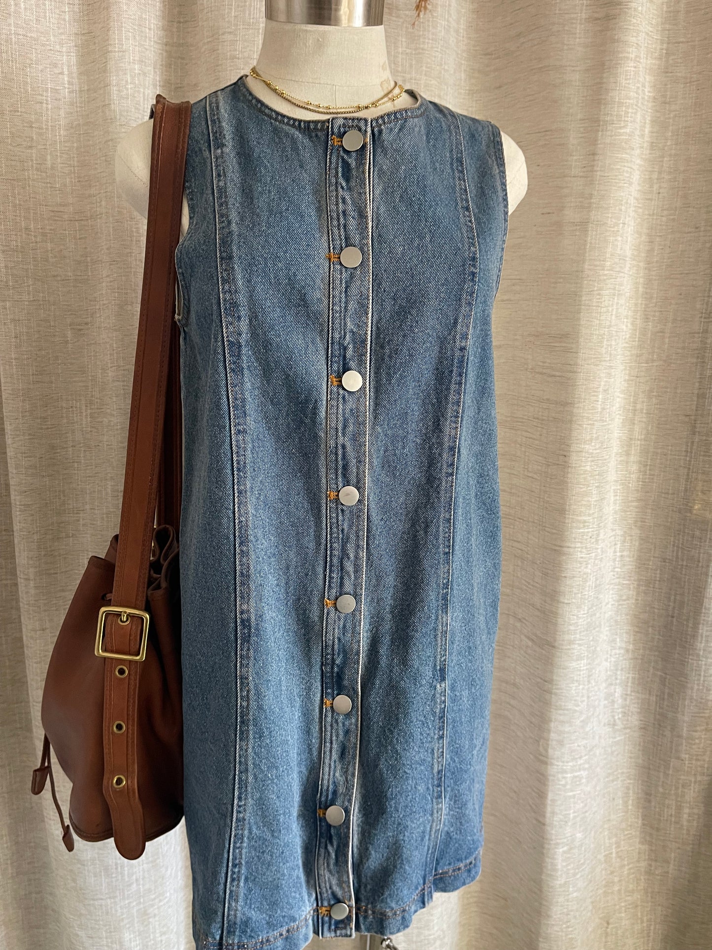 At The Rodeo Denim Dress - LAST M!