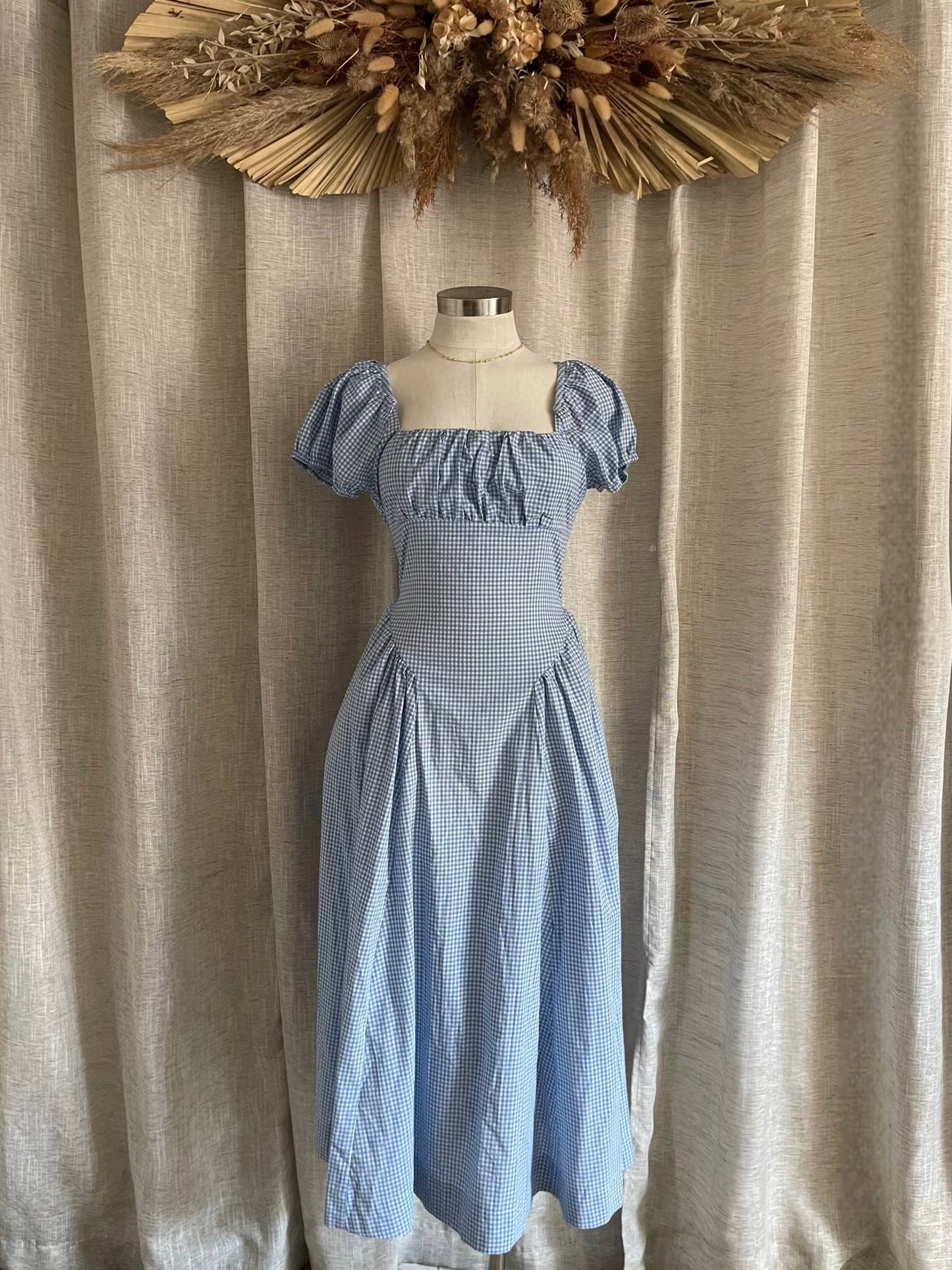Countryside Gingham Dress - LAST L!