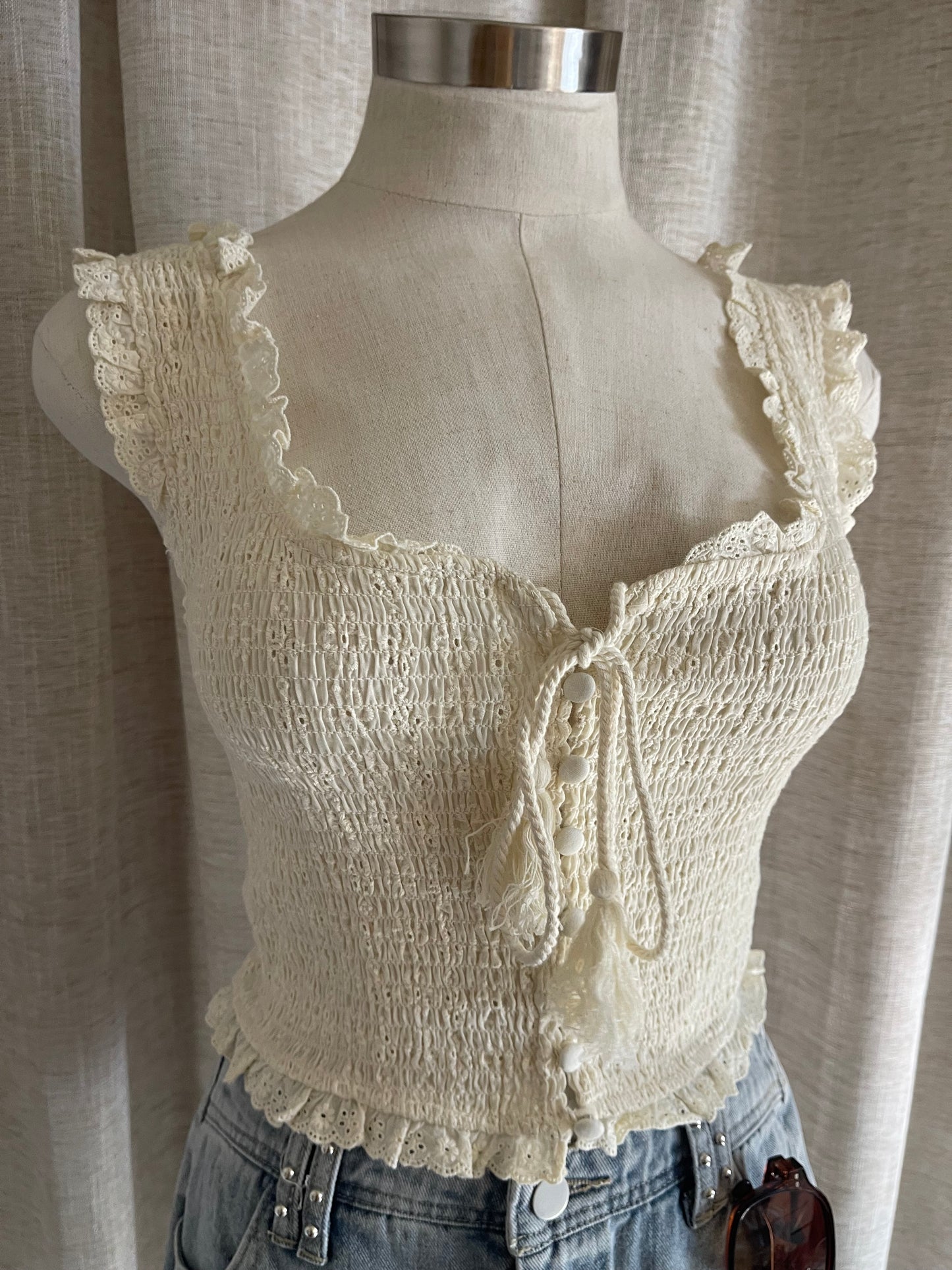 So Charmed Eyelet Top