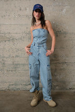 Load image into Gallery viewer, She Is The Moment Cargo Jumpsuit
