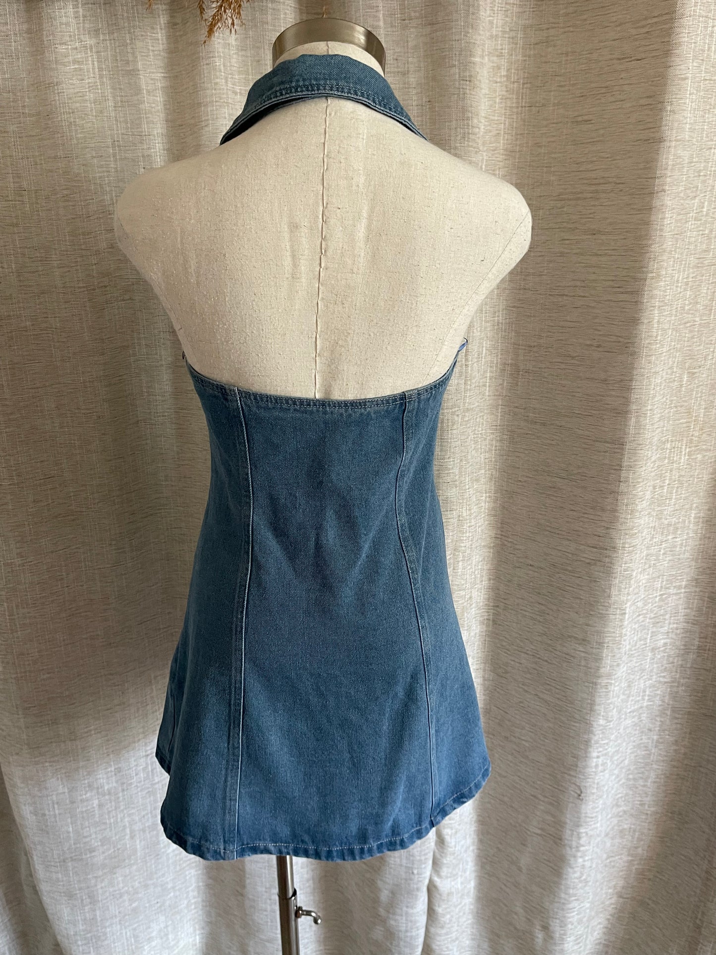 Whispered Romance Denim Dress
