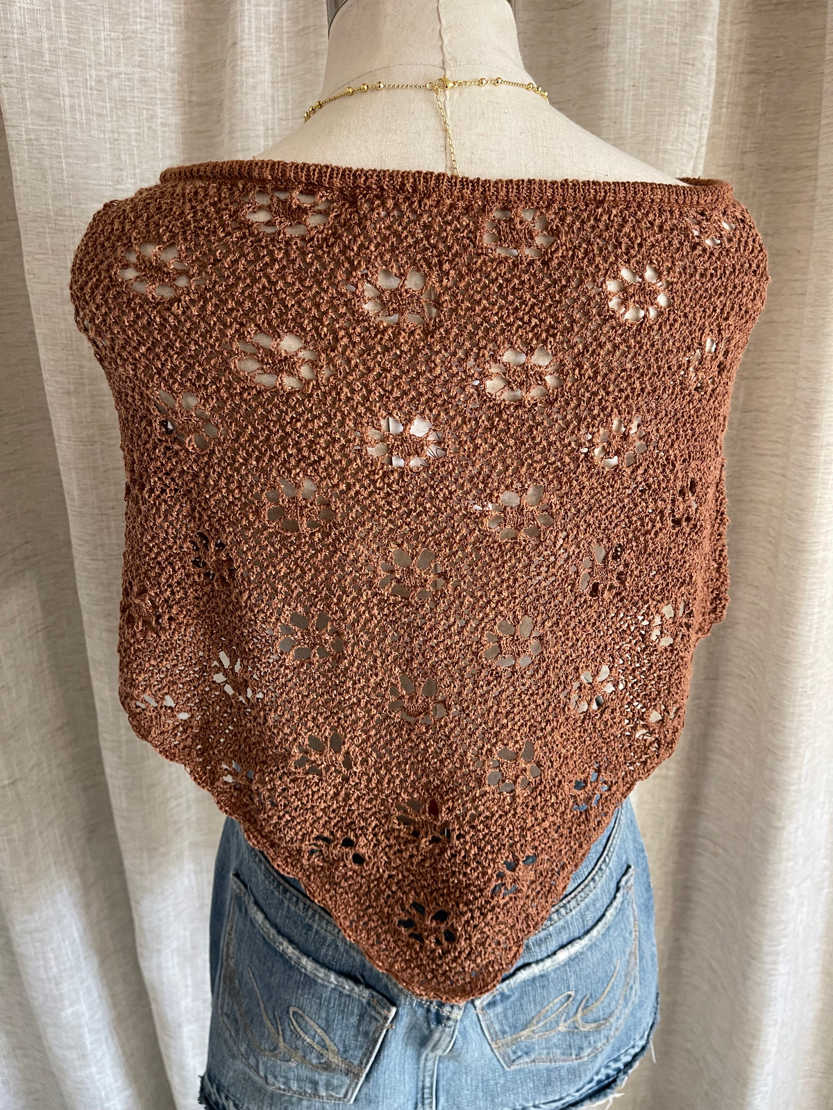 Pumpkin Spice Poncho